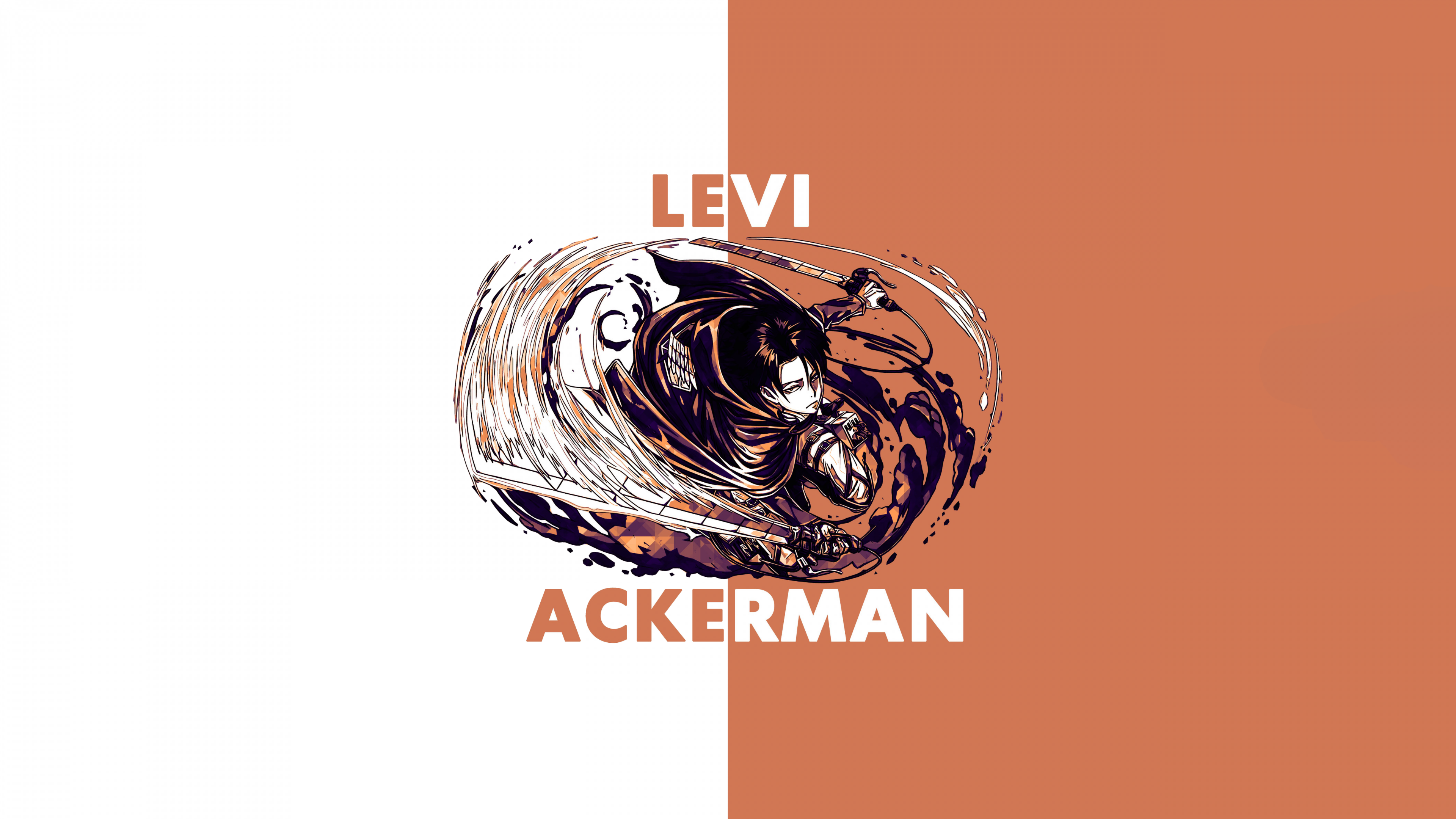 High-resolution digital illustration of Levi Ackerman from the anime Attack on Titan.