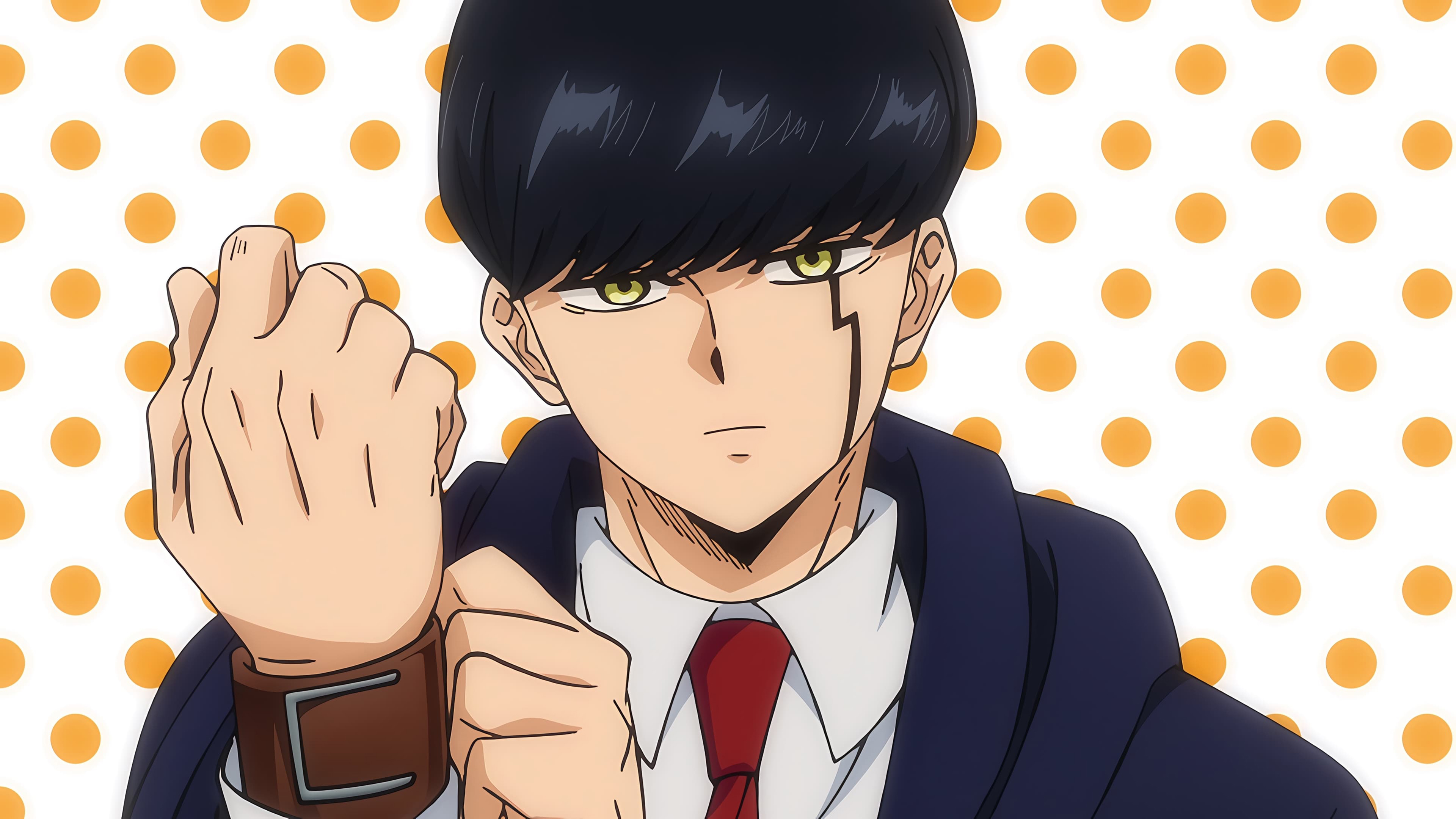 Mash Burnedead from the anime and manga series Mashle: Magic and Muscles