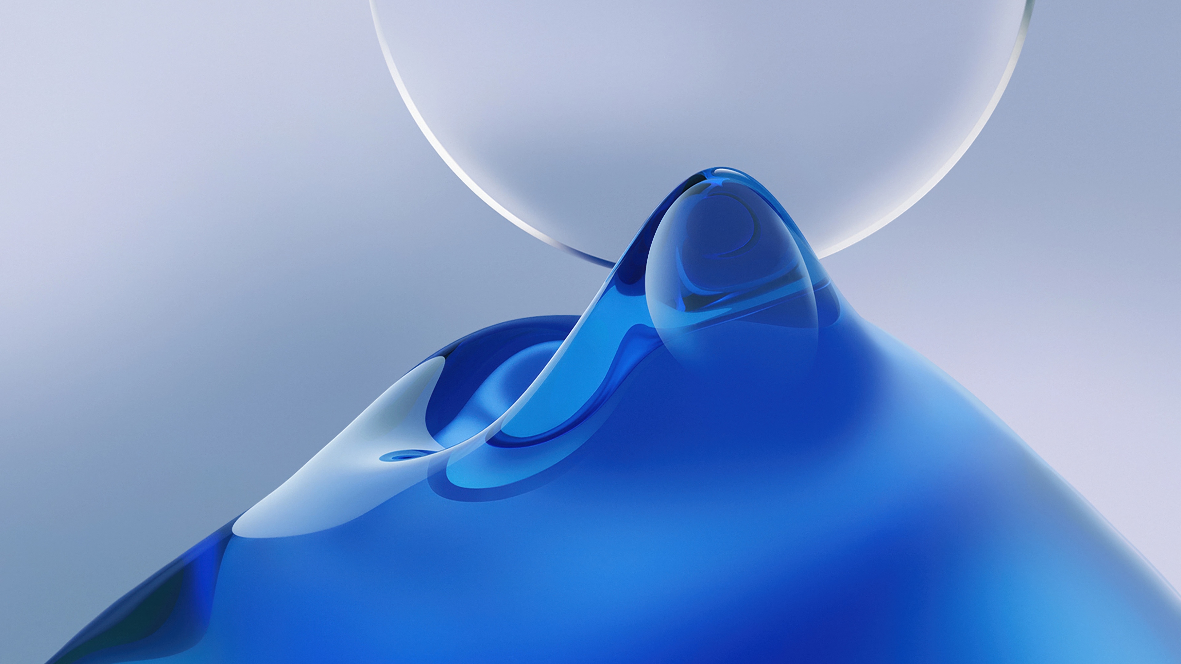 A modern abstract background with smooth blue gradients and fluid shapes.