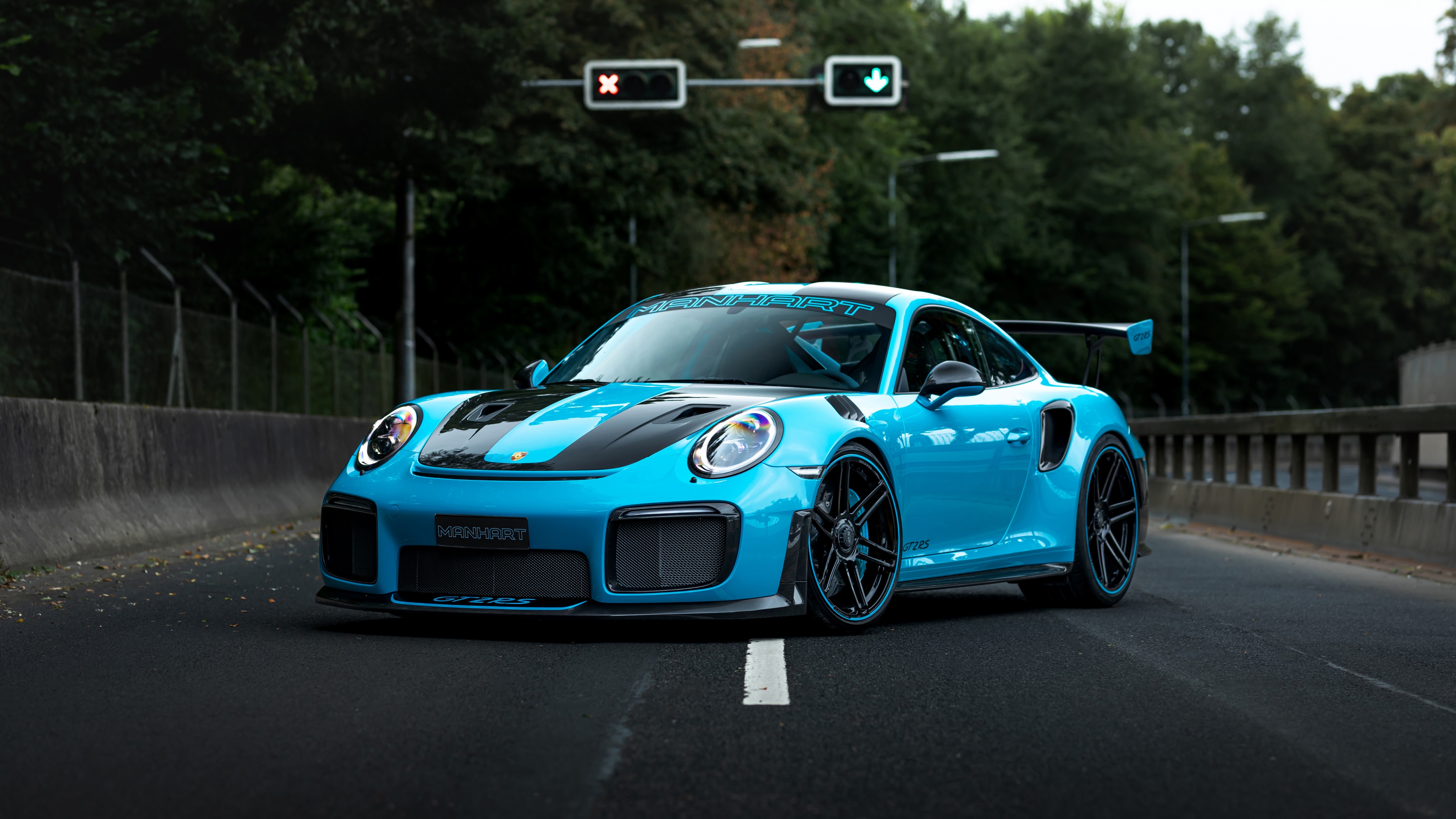 A high-resolution, detailed close-up of a Porsche 911 GT2 RS sports car.