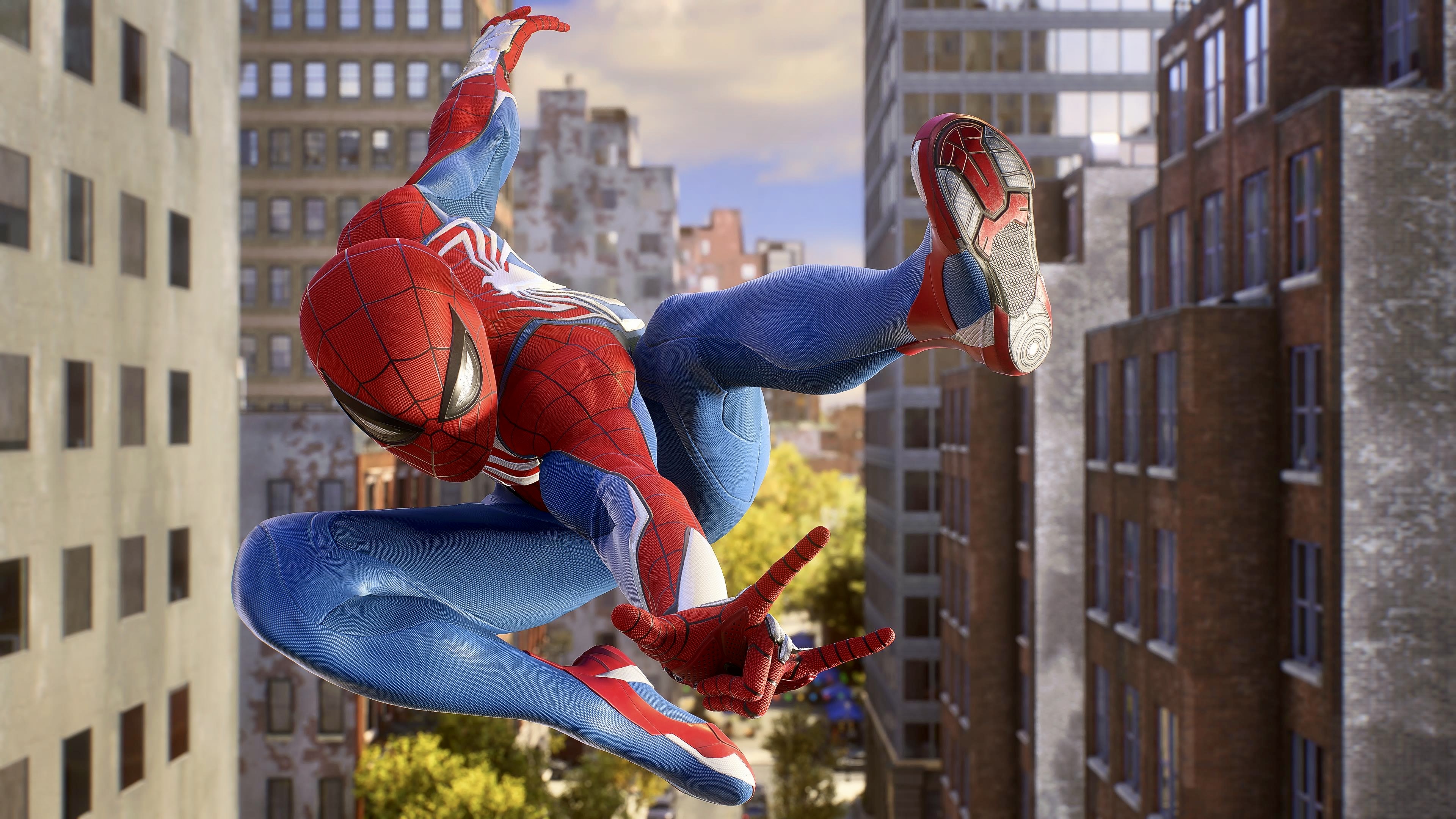 Spider-Man (Peter Parker) in his signature suit from Marvel's Spider-Man 2