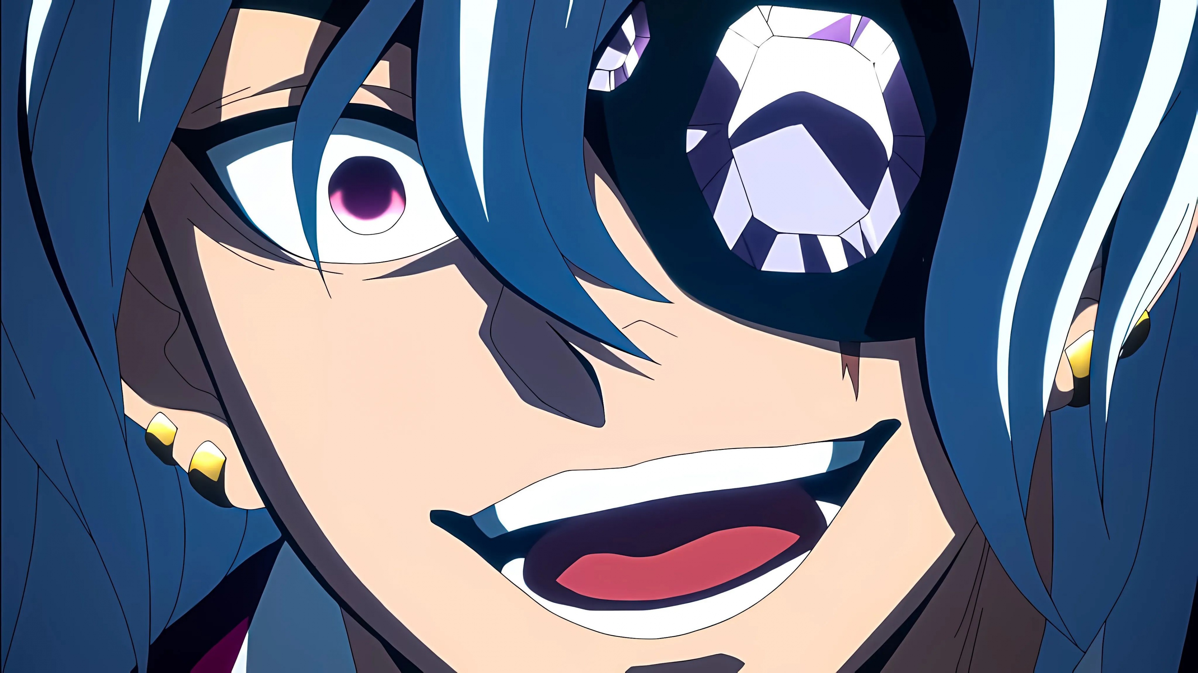 Detailed close-up portrait of Tengen Uzui from Demon Slayer: Kimetsu no Yaiba