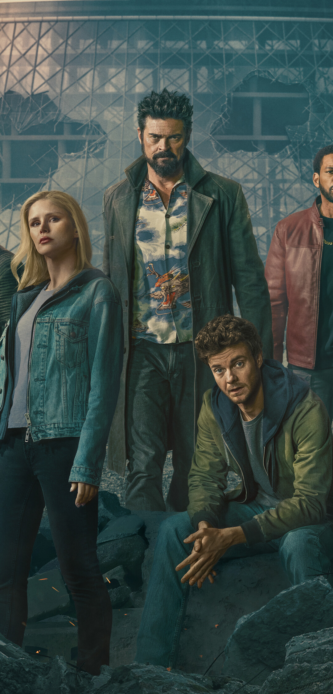 Gritty promotional artwork for The Boys Season 5, Amazon Original Series