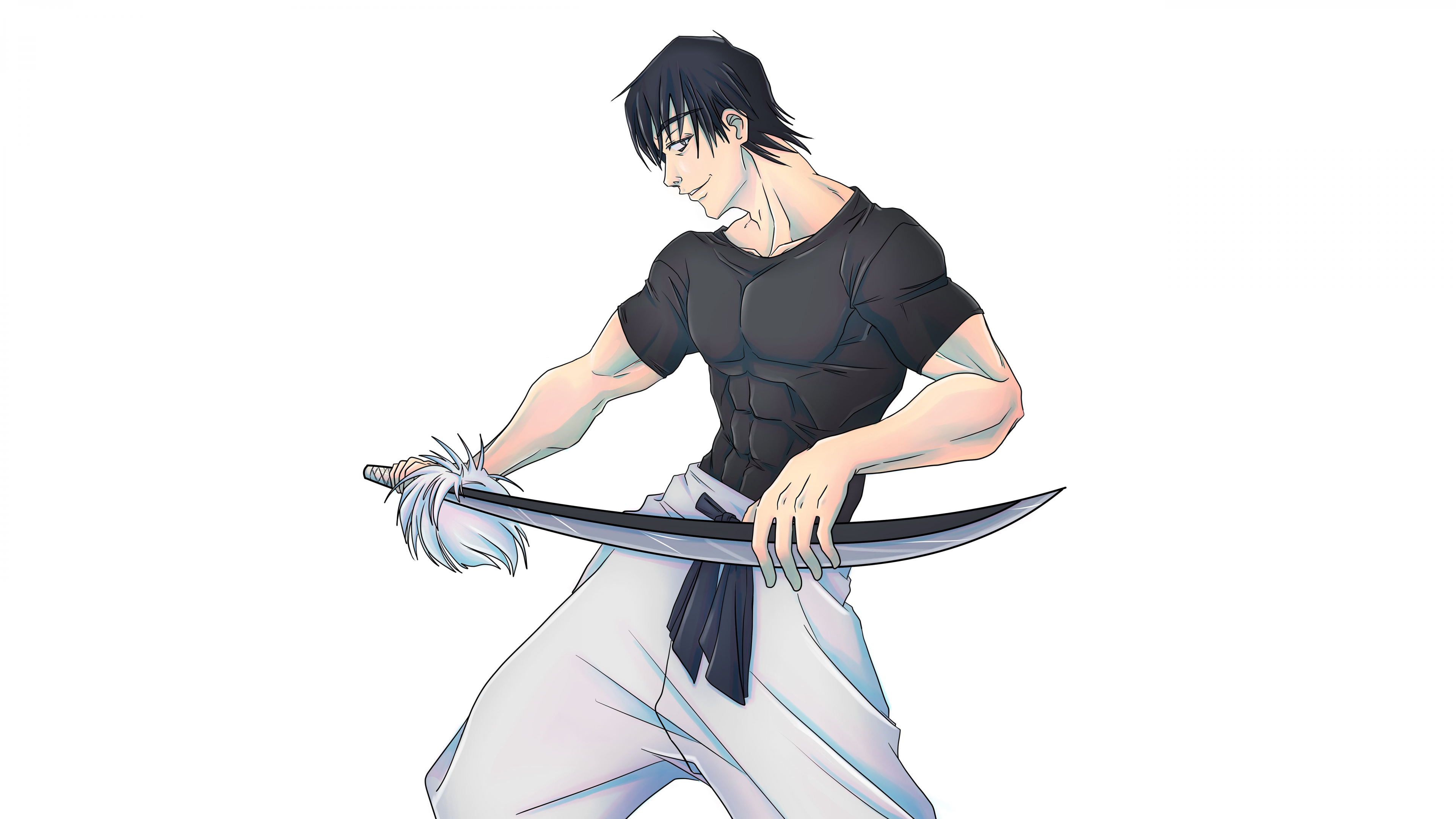 Toji Fushiguro from Jujutsu Kaisen standing against a white background