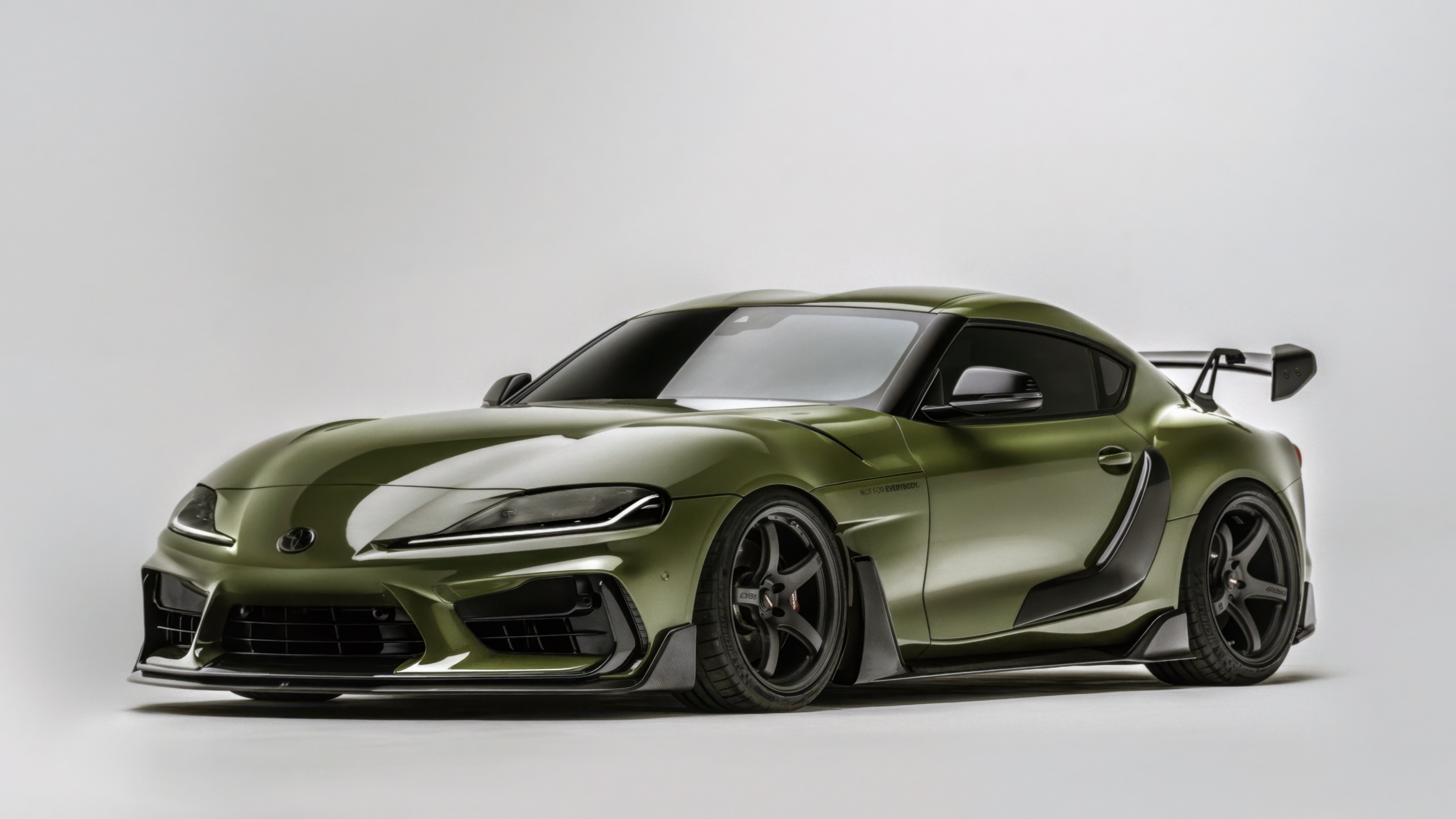 A highly detailed 5K rendering of a Toyota GR Supra sports car