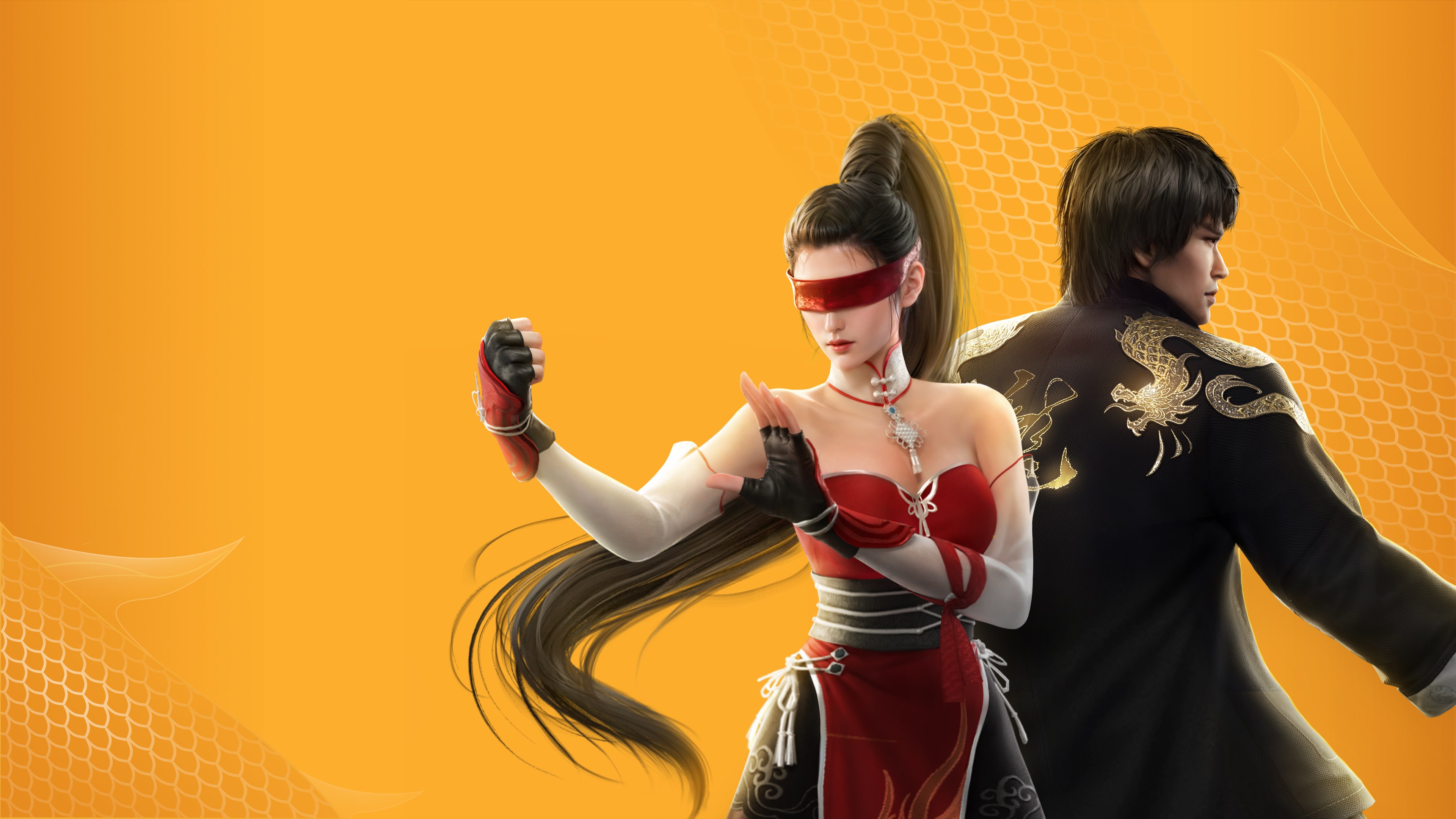 Viper Ning from Naraka: Bladepoint performing a dynamic martial arts strike inspired by Bruce Lee.