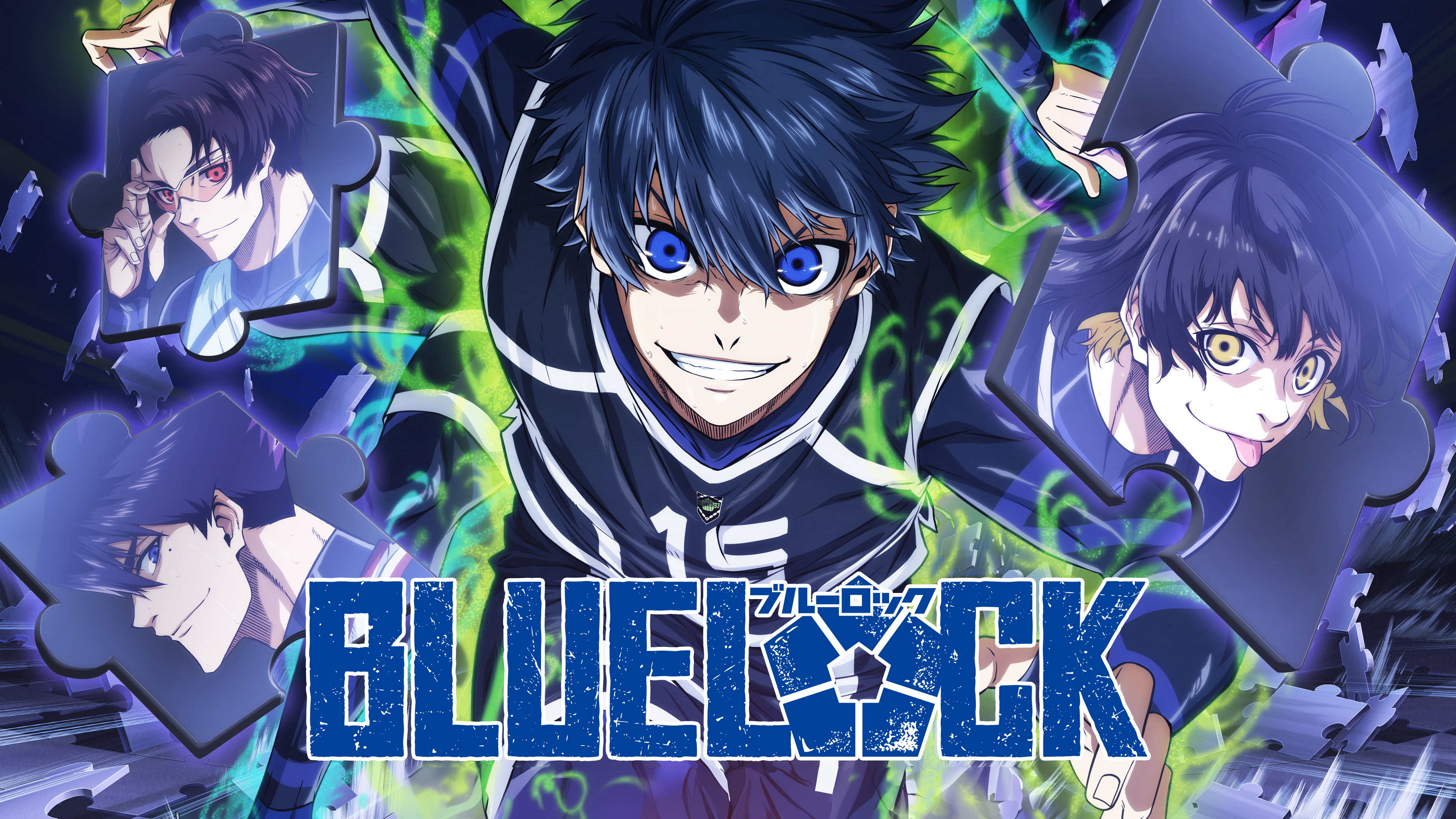 Yoichi Isagi and Meguru Bachira from the Blue Lock anime series