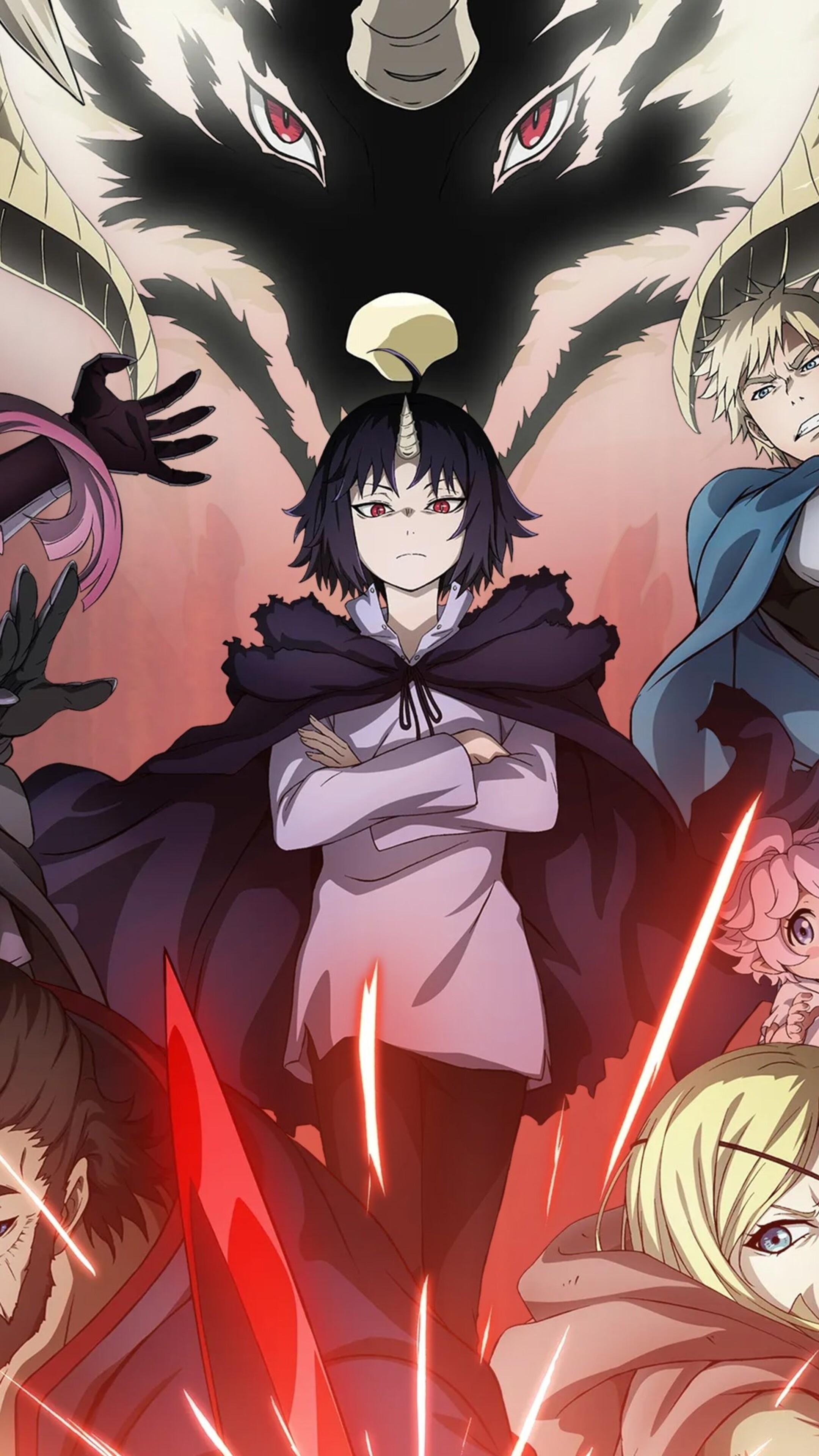 Character poster featuring Clevatess from the upcoming 2025 anime series Clevatess: The King of Devils and the Baby of Prophecy.