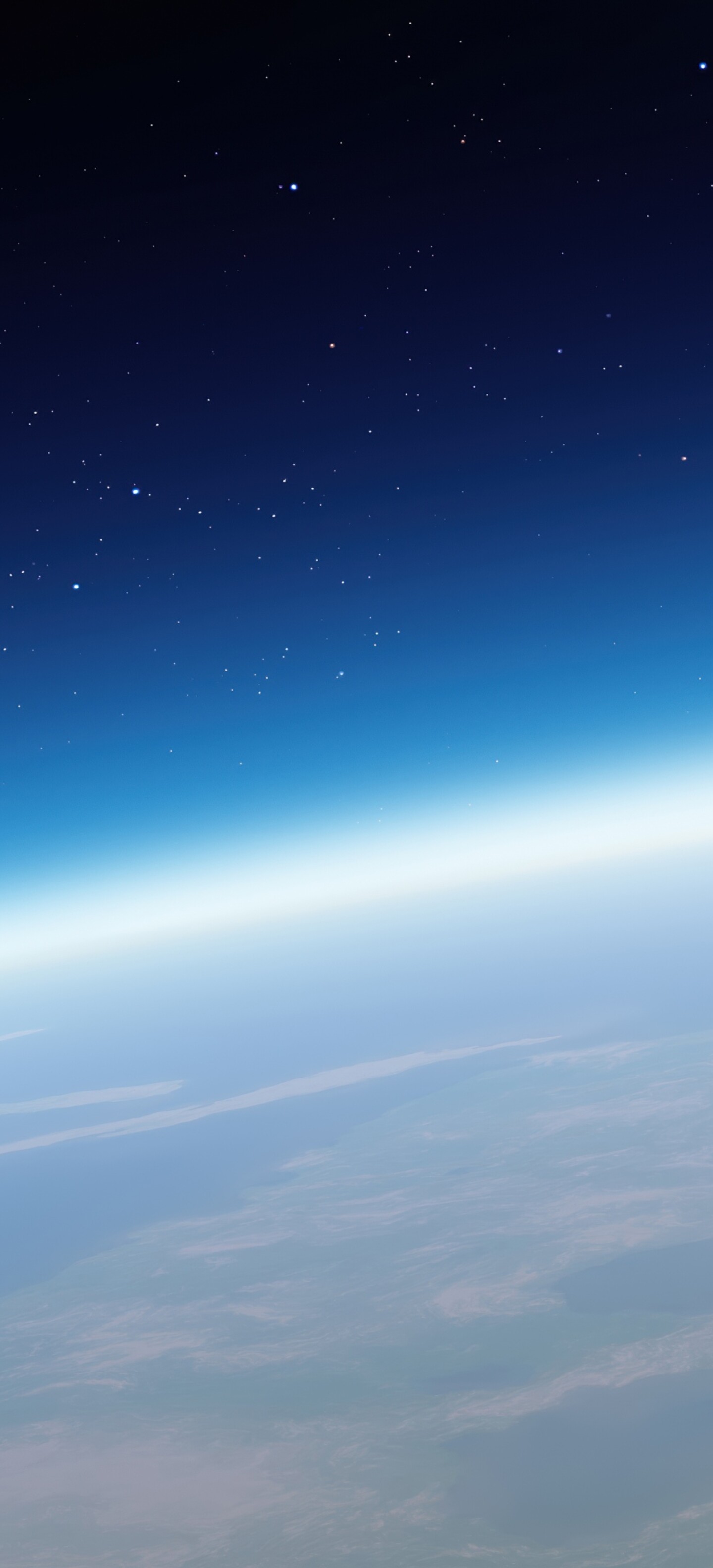 A cinematic view of planet Earth and the moon in the middle of deep space with stars in the background.