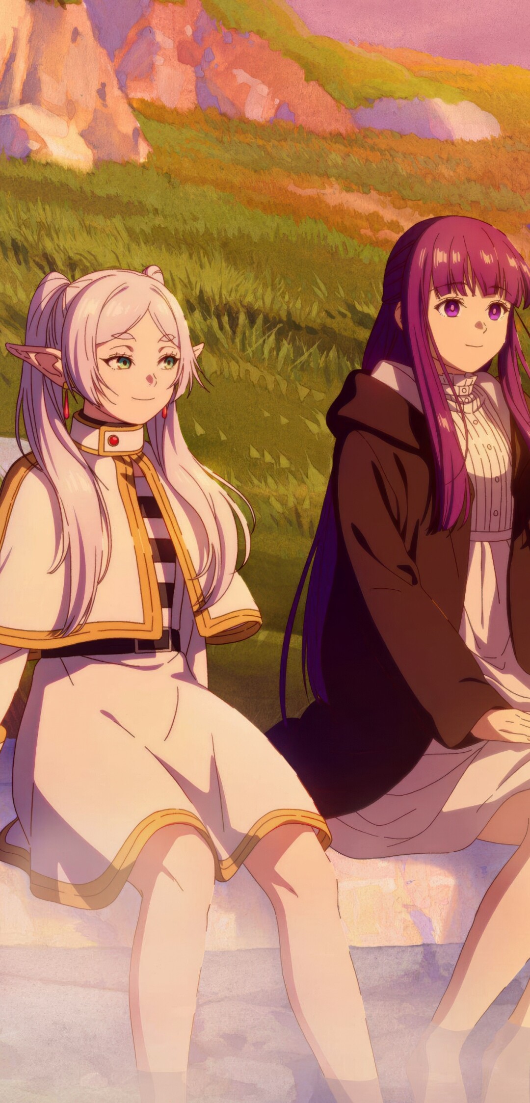 Fern and Stark from the anime series Frieren: Beyond Journey's End