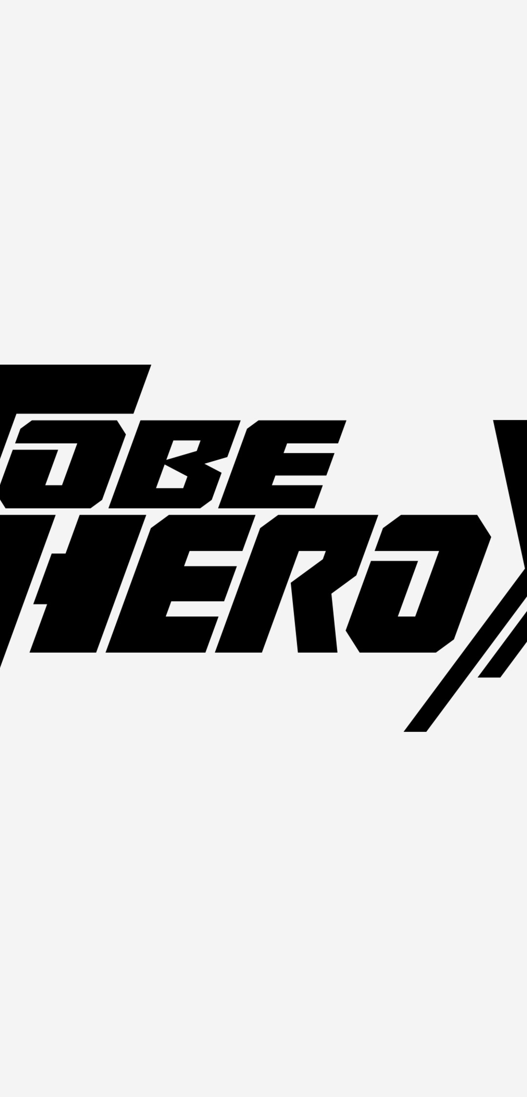 A minimalist anime poster featuring a character from the series To Be Hero X against a solid white background.