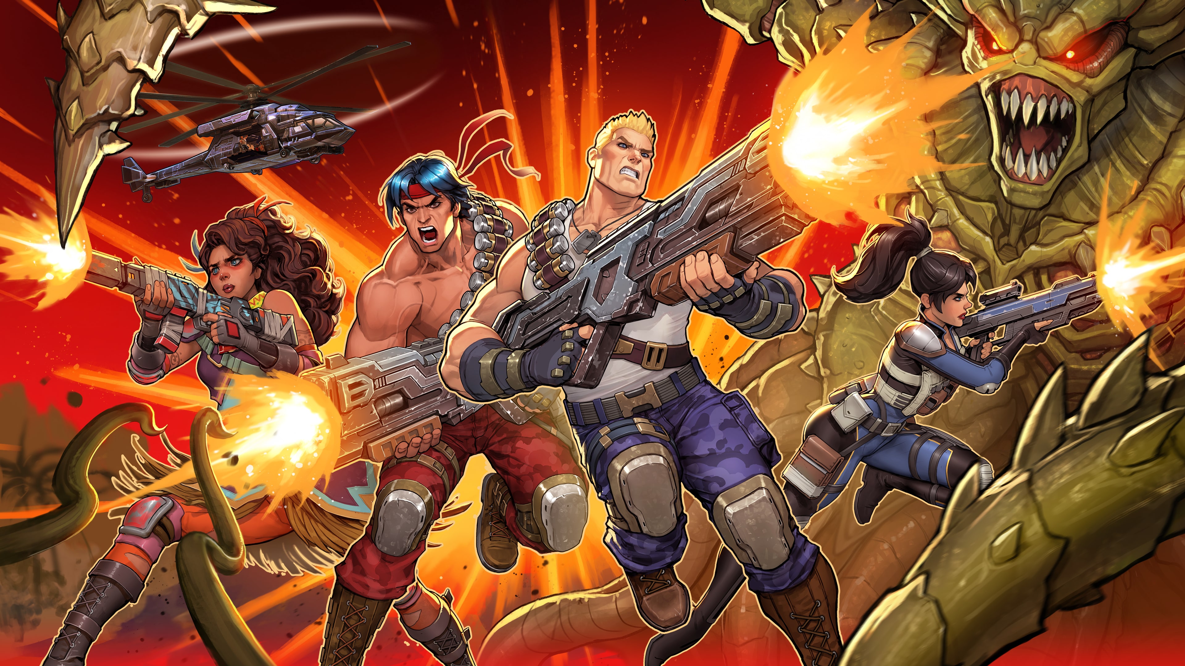 Bill Rizer from Contra: Operation Galuga in a combat-ready pose.