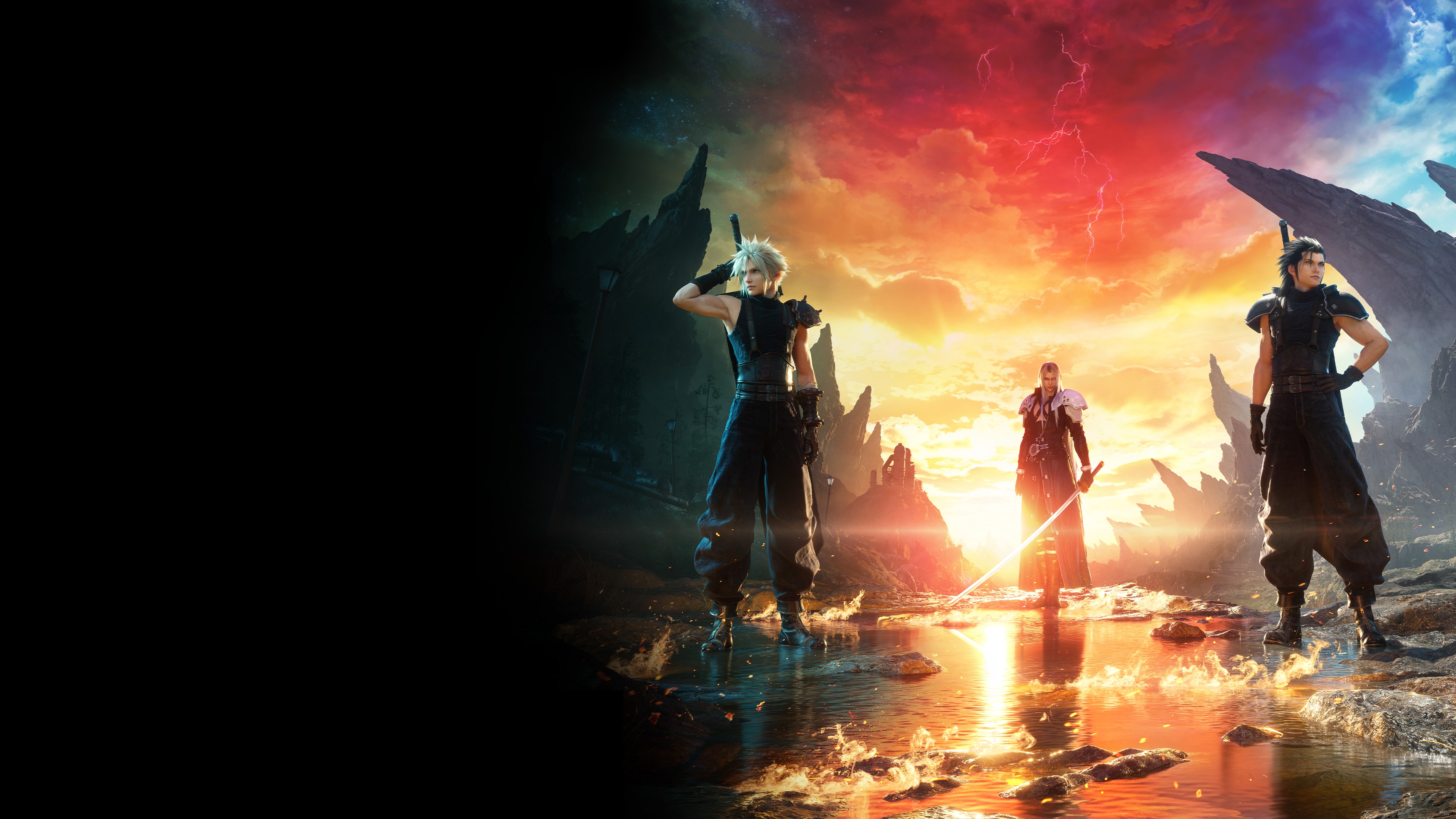 Cloud Strife from Final Fantasy VII Rebirth in a cinematic deluxe edition art style.