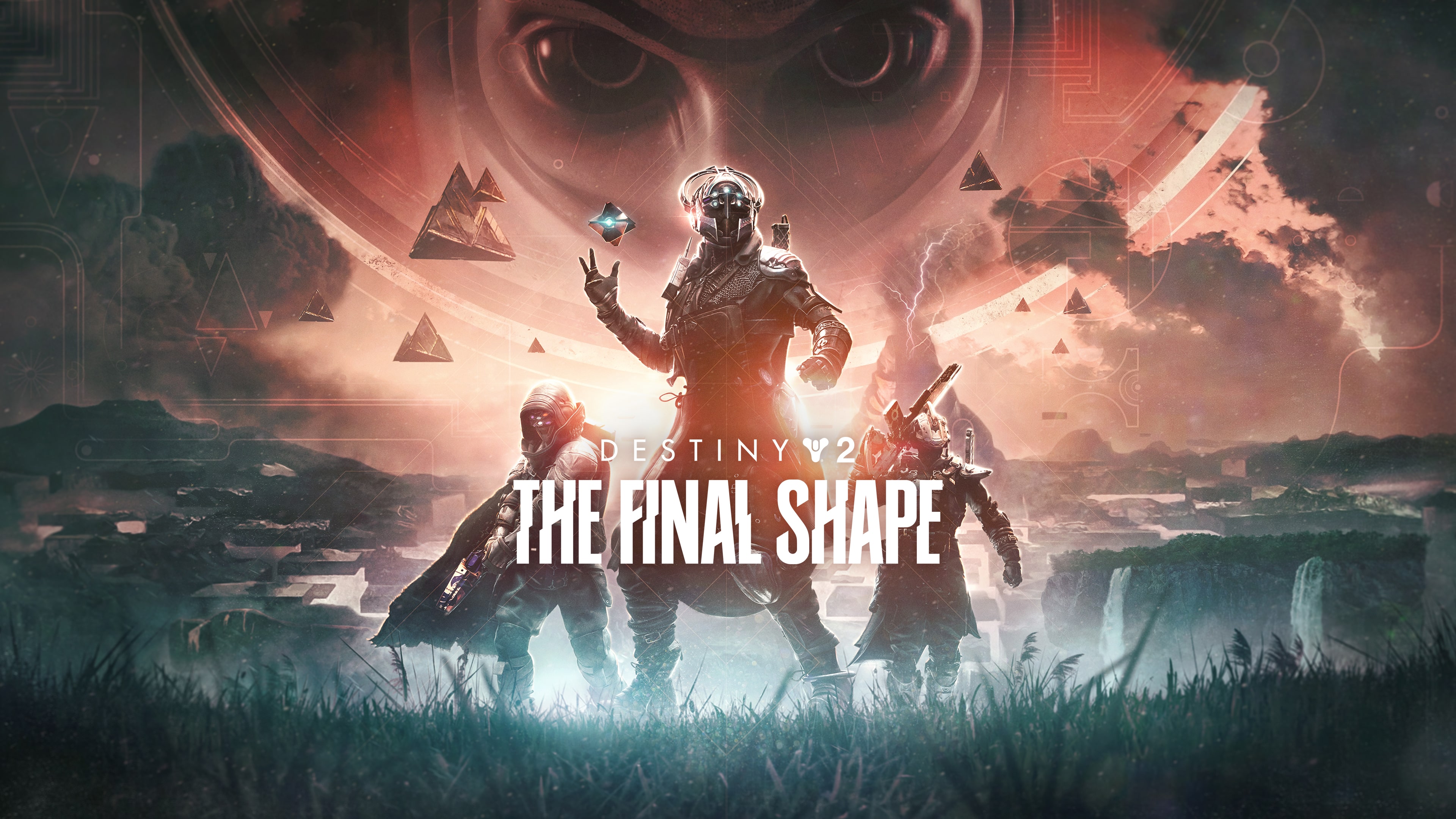Cinematic key art of a Destiny 2 Guardian facing the cosmic threat of The Witness in The Final Shape.