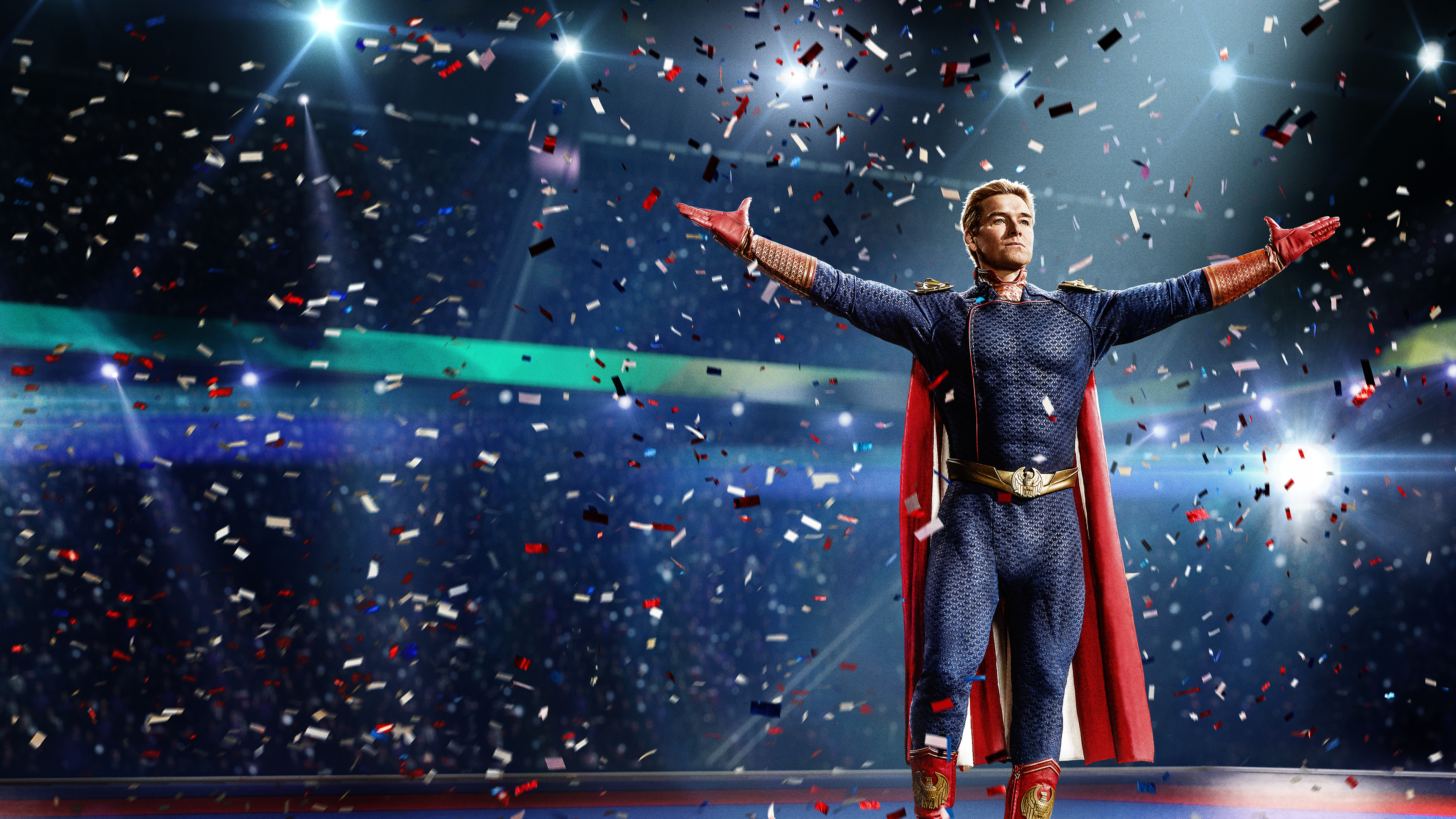 A close-up shot of Homelander from the TV series The Boys Season 4.