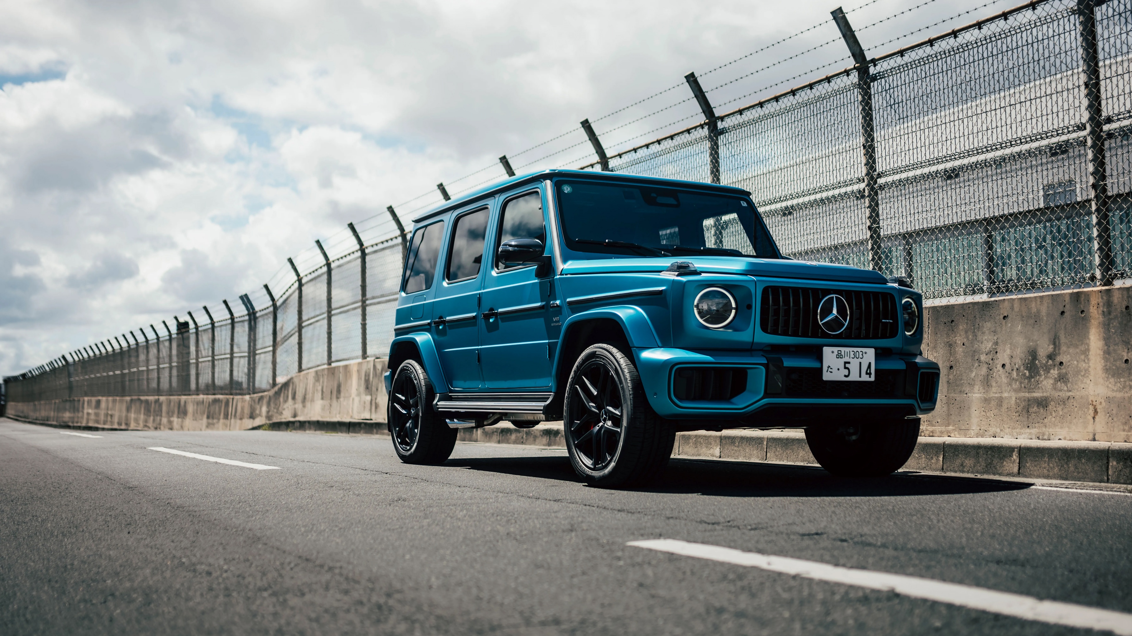 High-resolution close-up of a Mercedes-AMG G 63 G-Wagon SUV