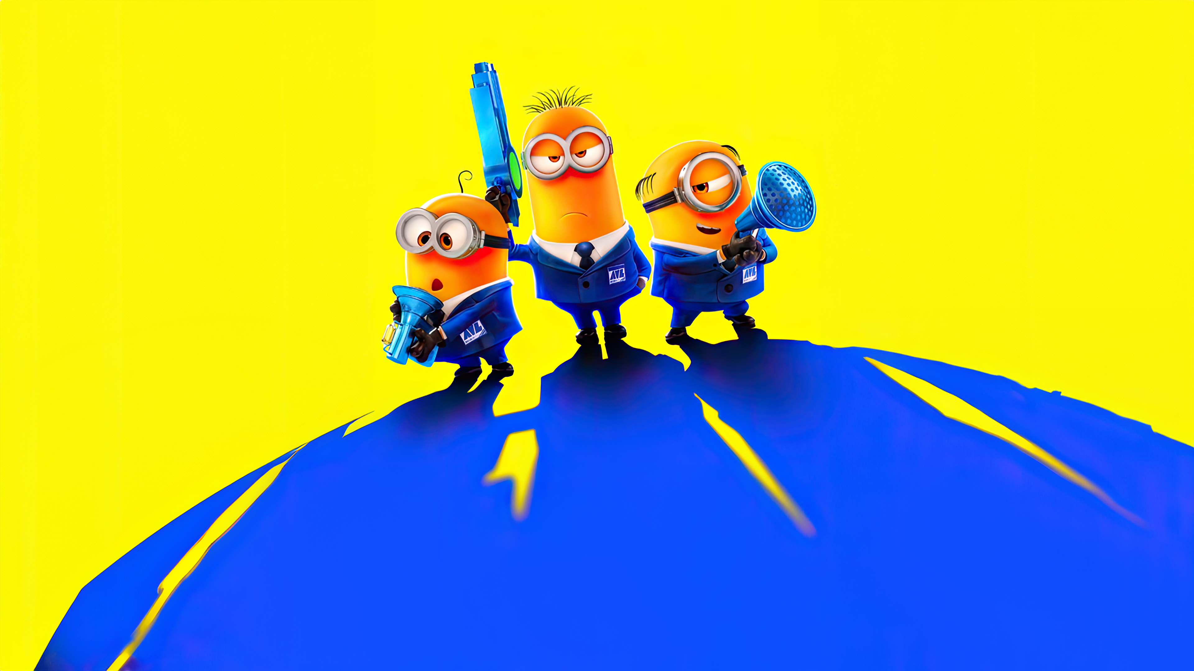 A group of cheerful yellow Minions from the movie Despicable Me 4.