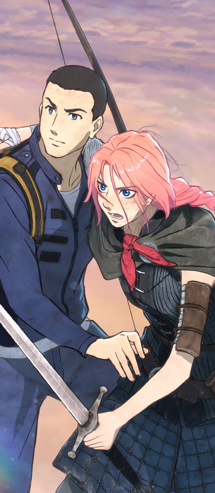 Cinematic close-up of Princess Scarlett from the anime movie Hateshinaki Scarlet