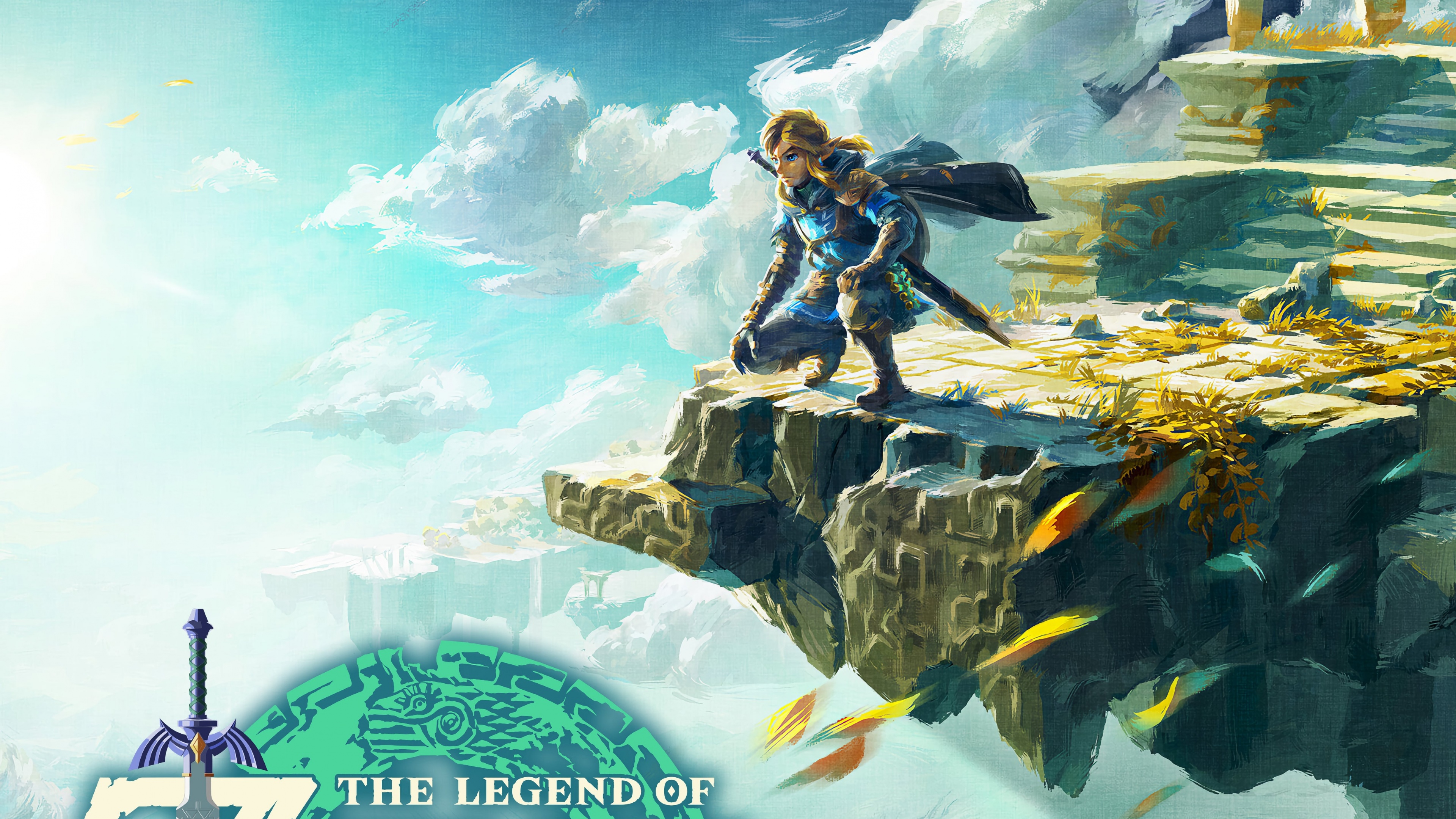 Princess Zelda standing in the vast landscapes of Hyrule from The Legend of Zelda: Tears of the Kingdom.