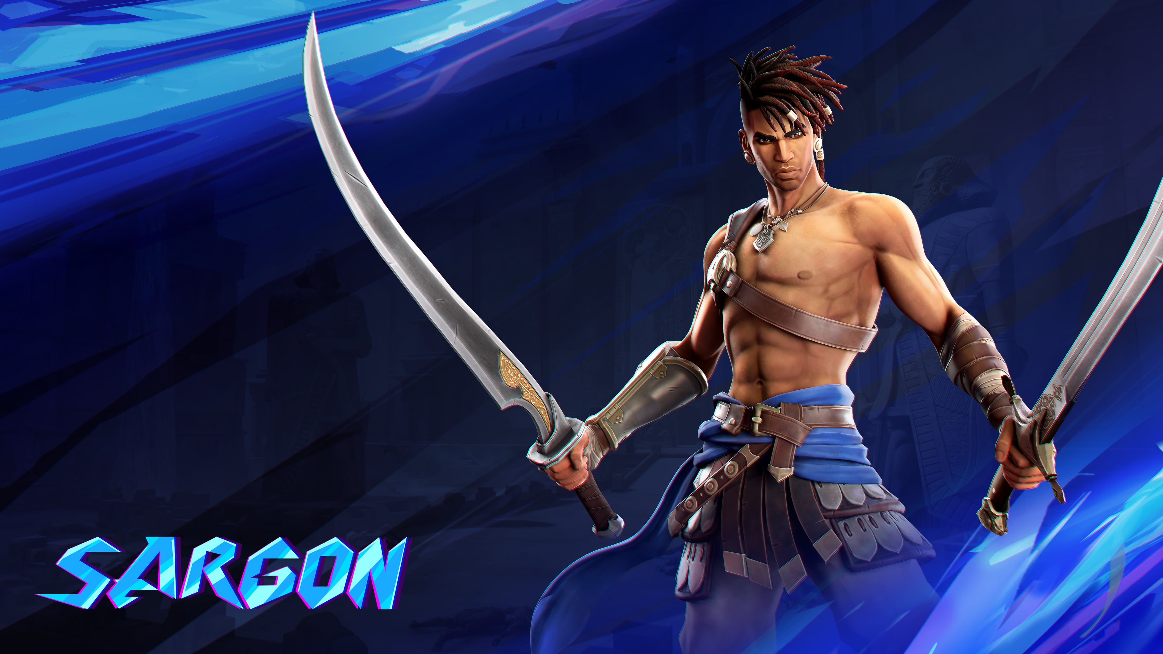 Sargon, a character from the video game Prince of Persia: The Lost Crown, rendered in high detail.