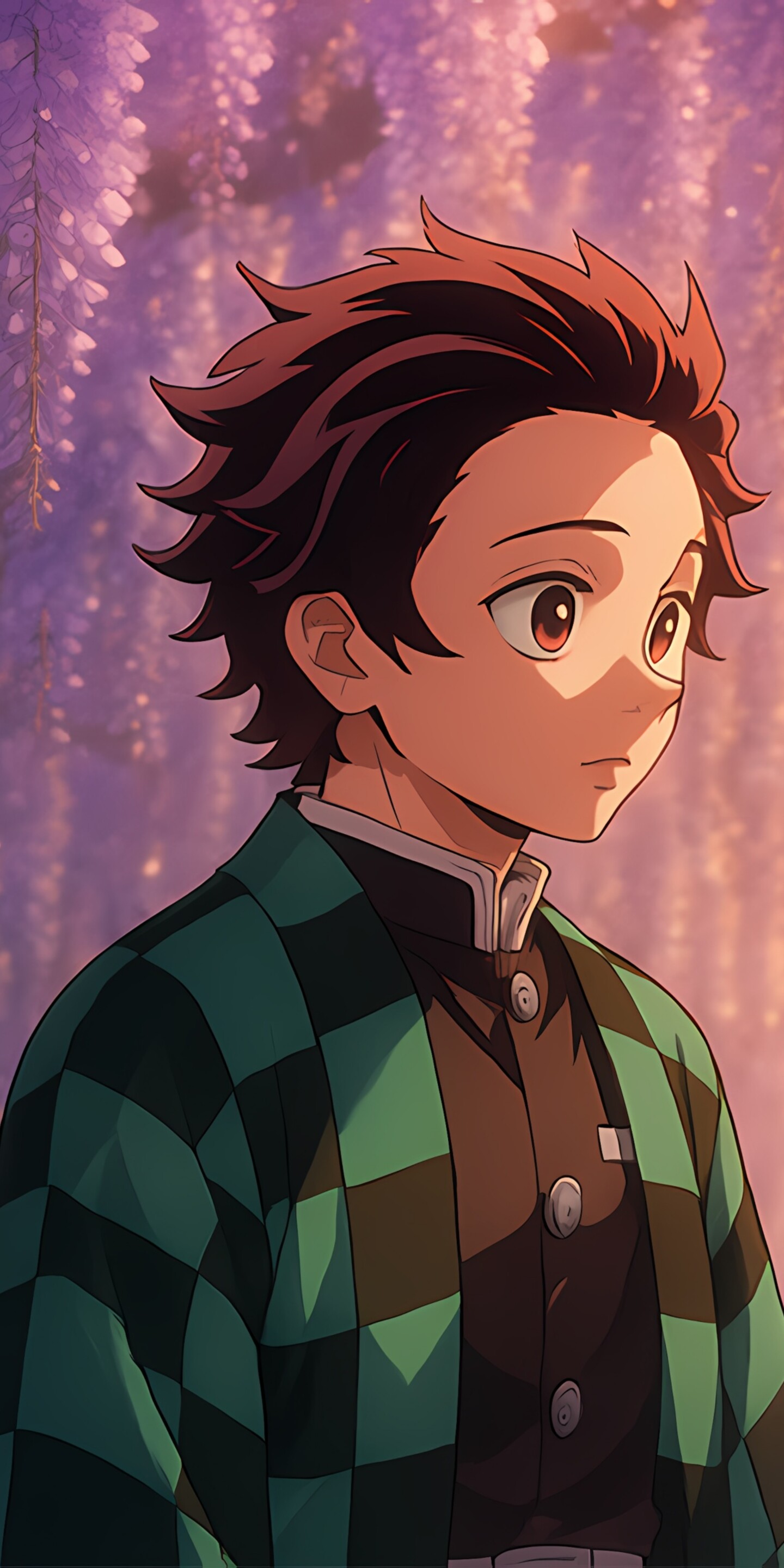 Tanjiro Kamado and Kanao Tsuyuri from the anime series Demon Slayer: Kimetsu no Yaiba