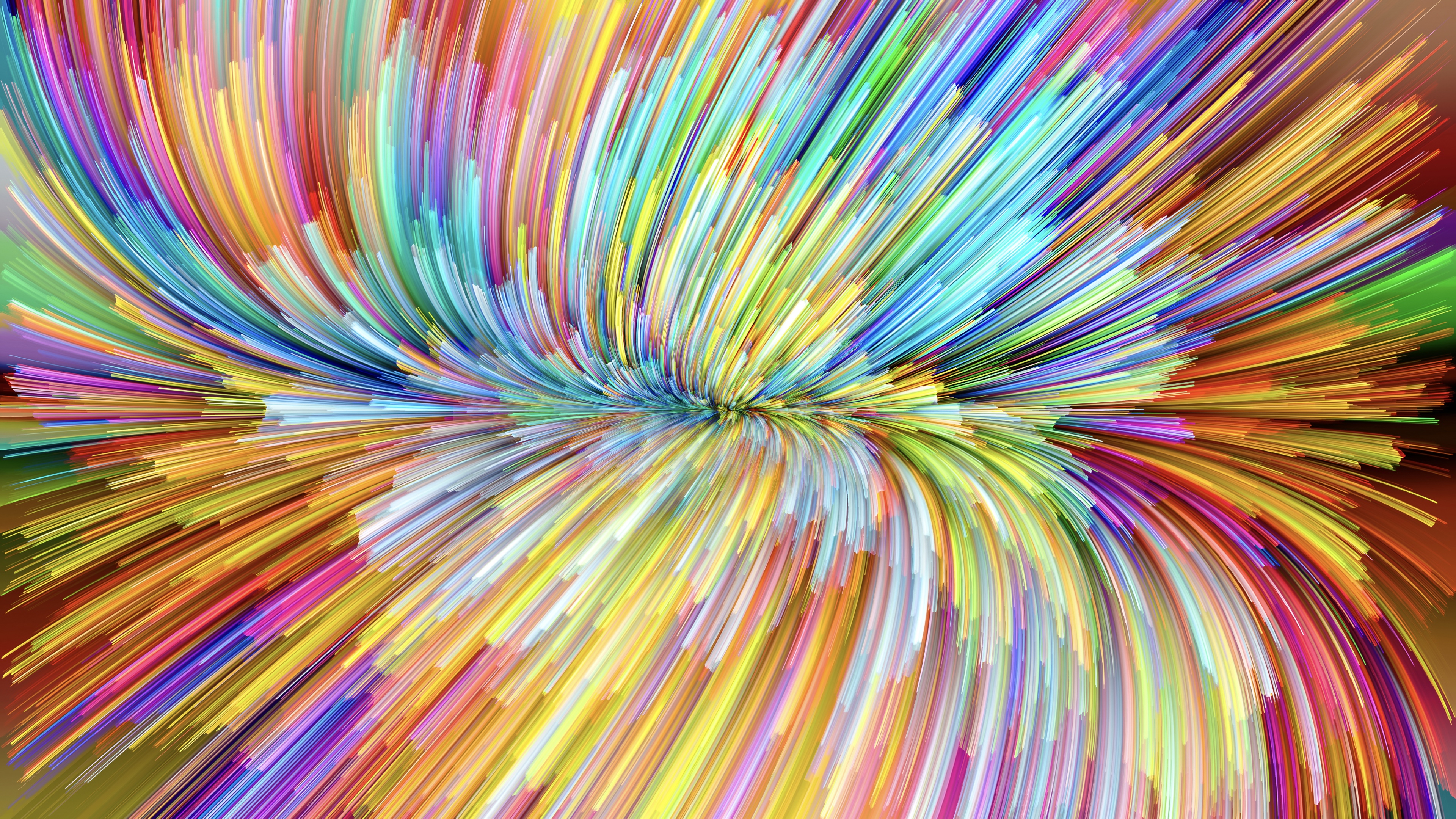 A colorful abstract background with smooth, flowing gradients and vibrant chroma waves inspired by macOS Mojave style.