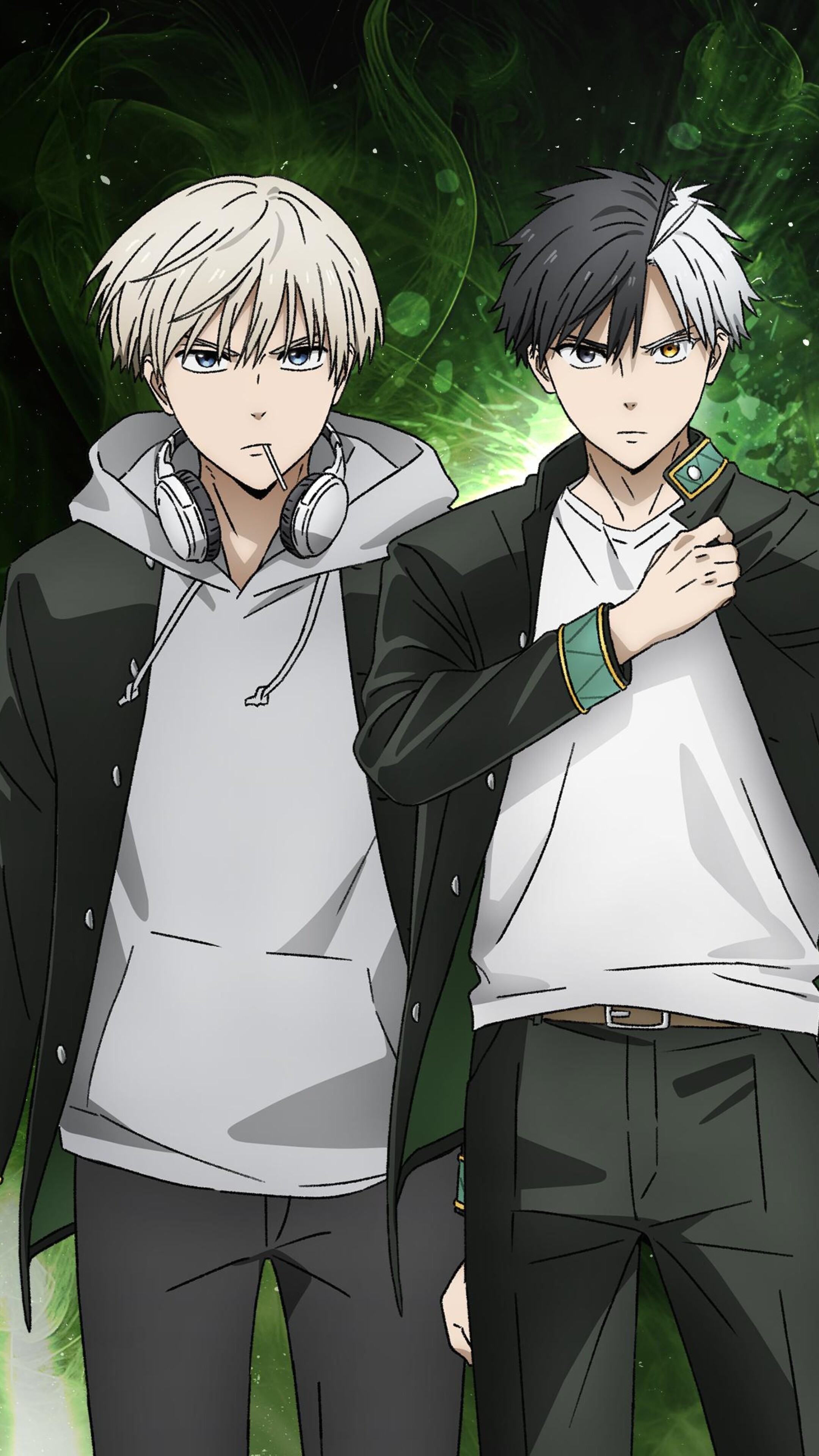 Characters Haruka Sakura, Ren Kaji, and Hayato Suo from the anime Wind Breaker.