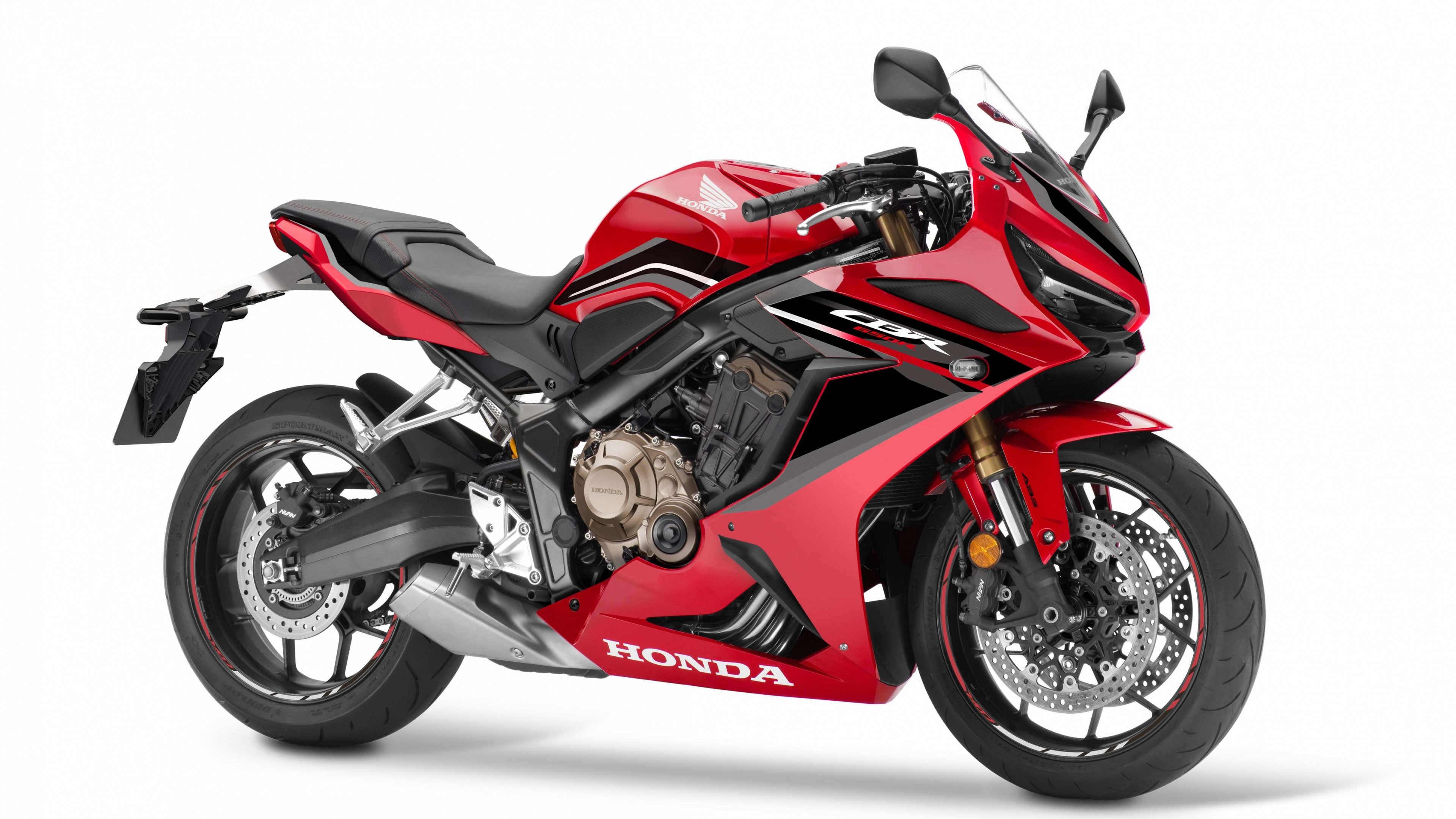A 2022 Honda CBR650R sport motorcycle presented on a solid white background.