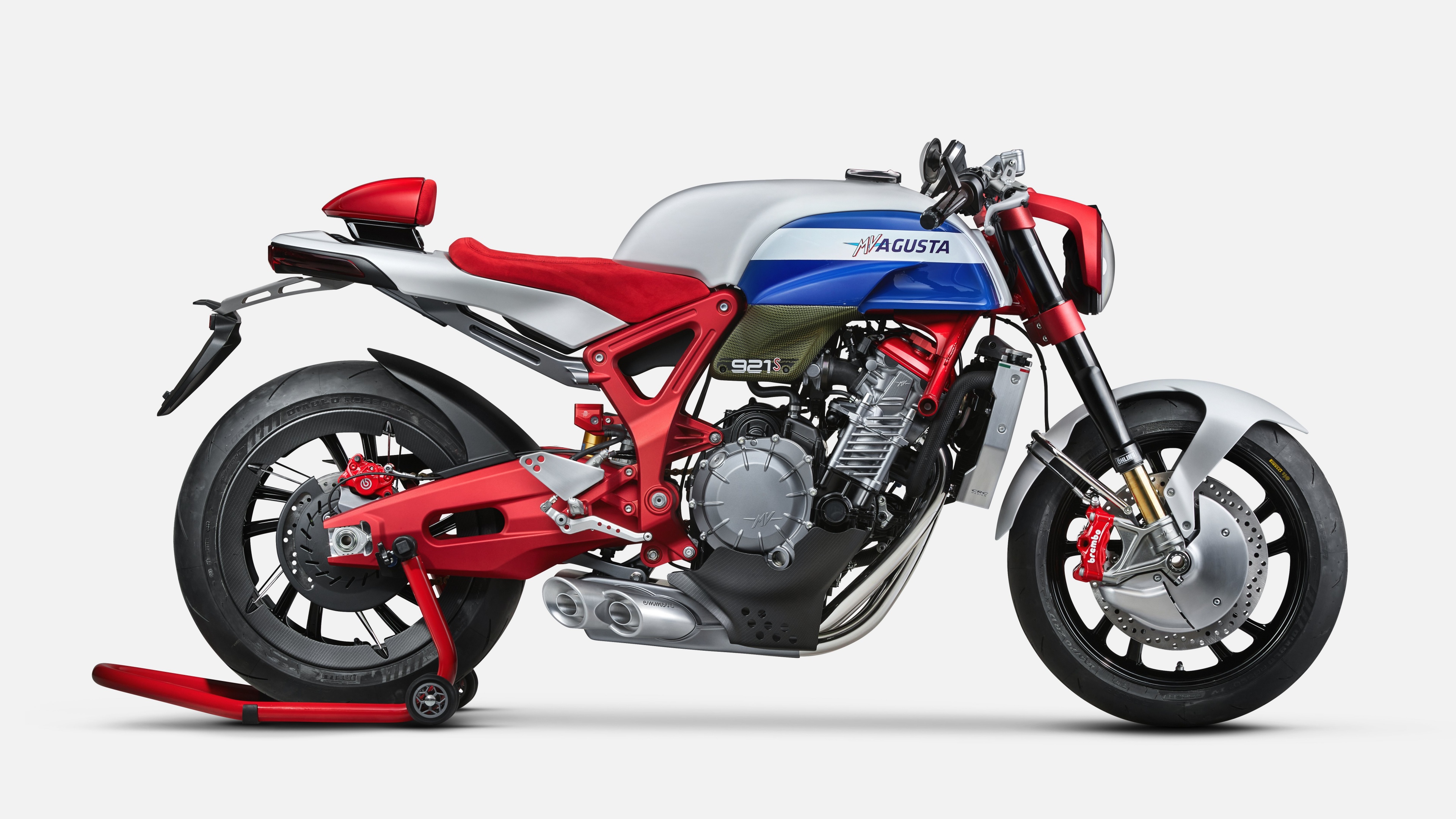 High-performance 2023 sports motorcycles with aerodynamic designs on a white background.