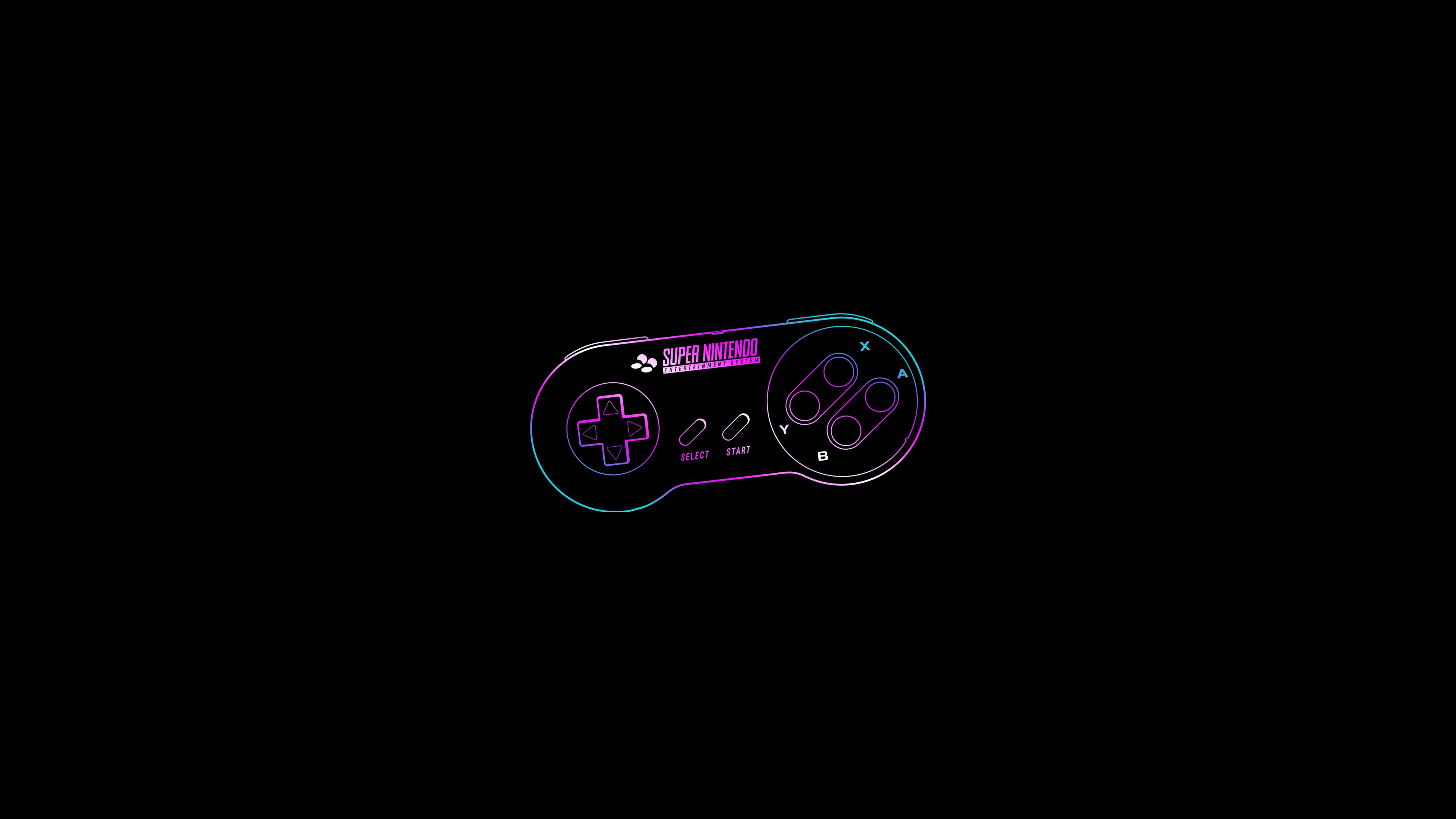 A simple, minimalist glowing shape on a deep black background, optimized for AMOLED displays.