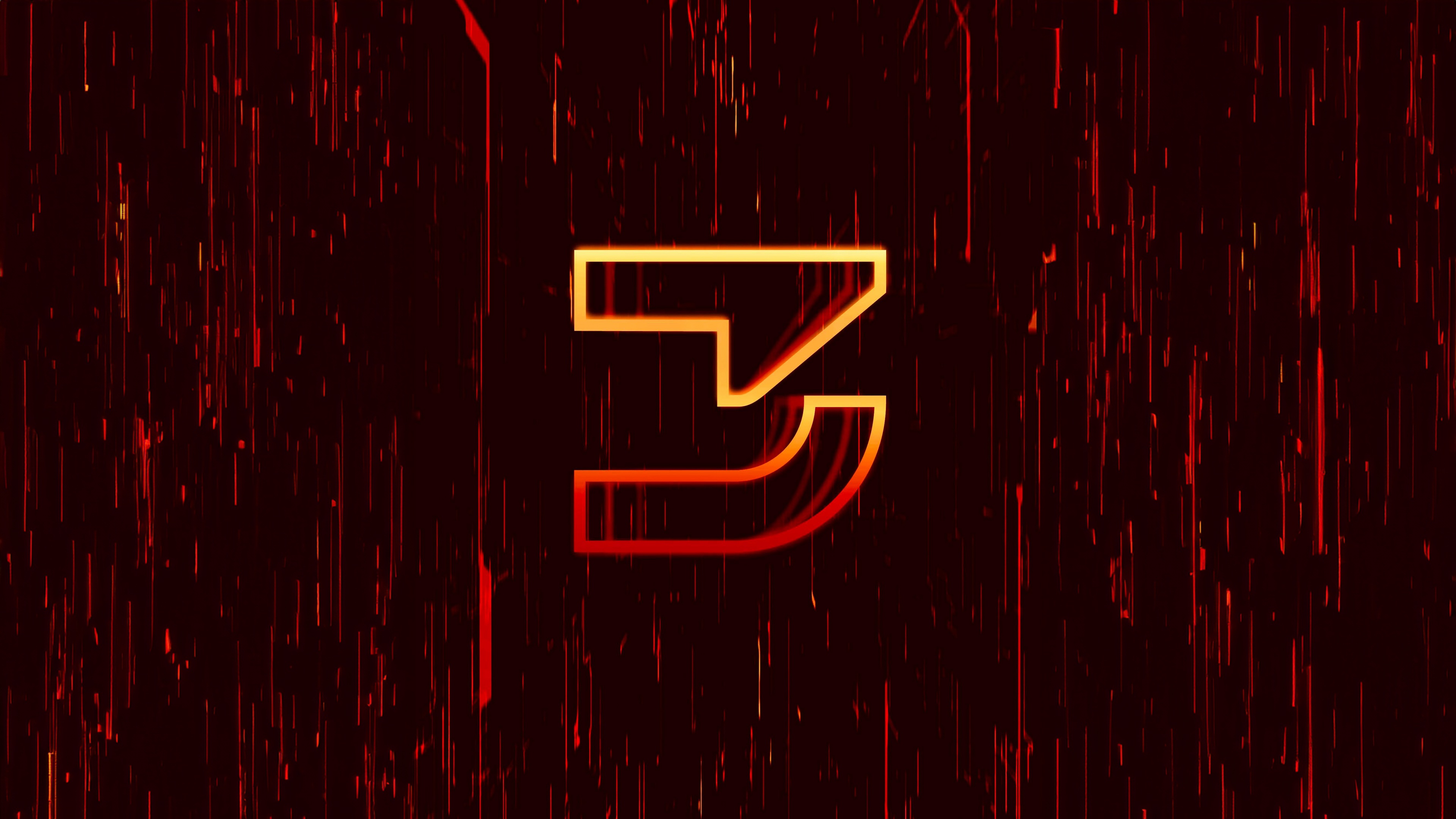 A dramatic dark red cinematic teaser poster featuring Ares from the movie Tron: Ares.