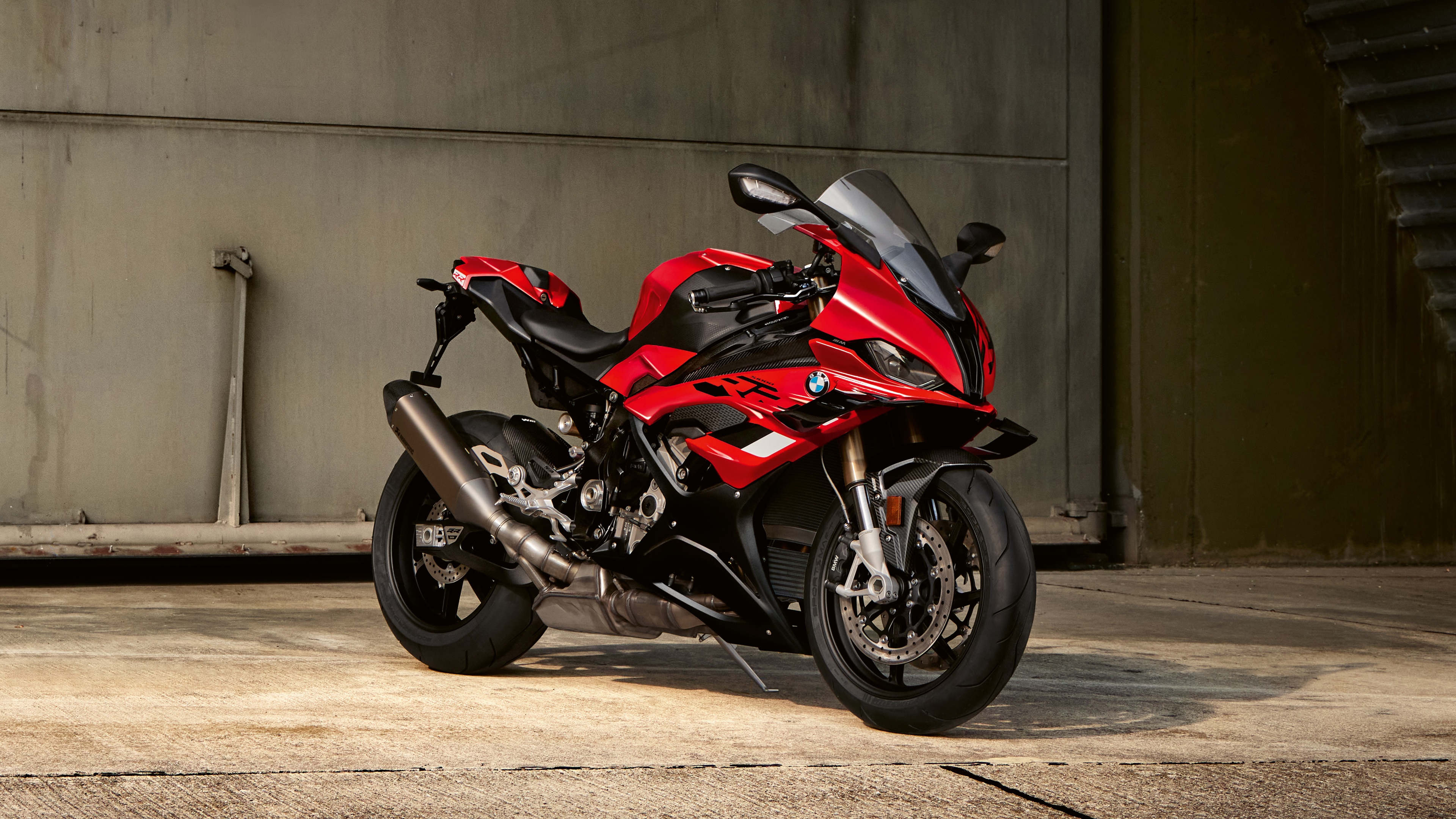 A high-performance 2023 BMW S 1000 RR sport motorcycle featuring sleek aerodynamic bodywork and a modern aggressive design.