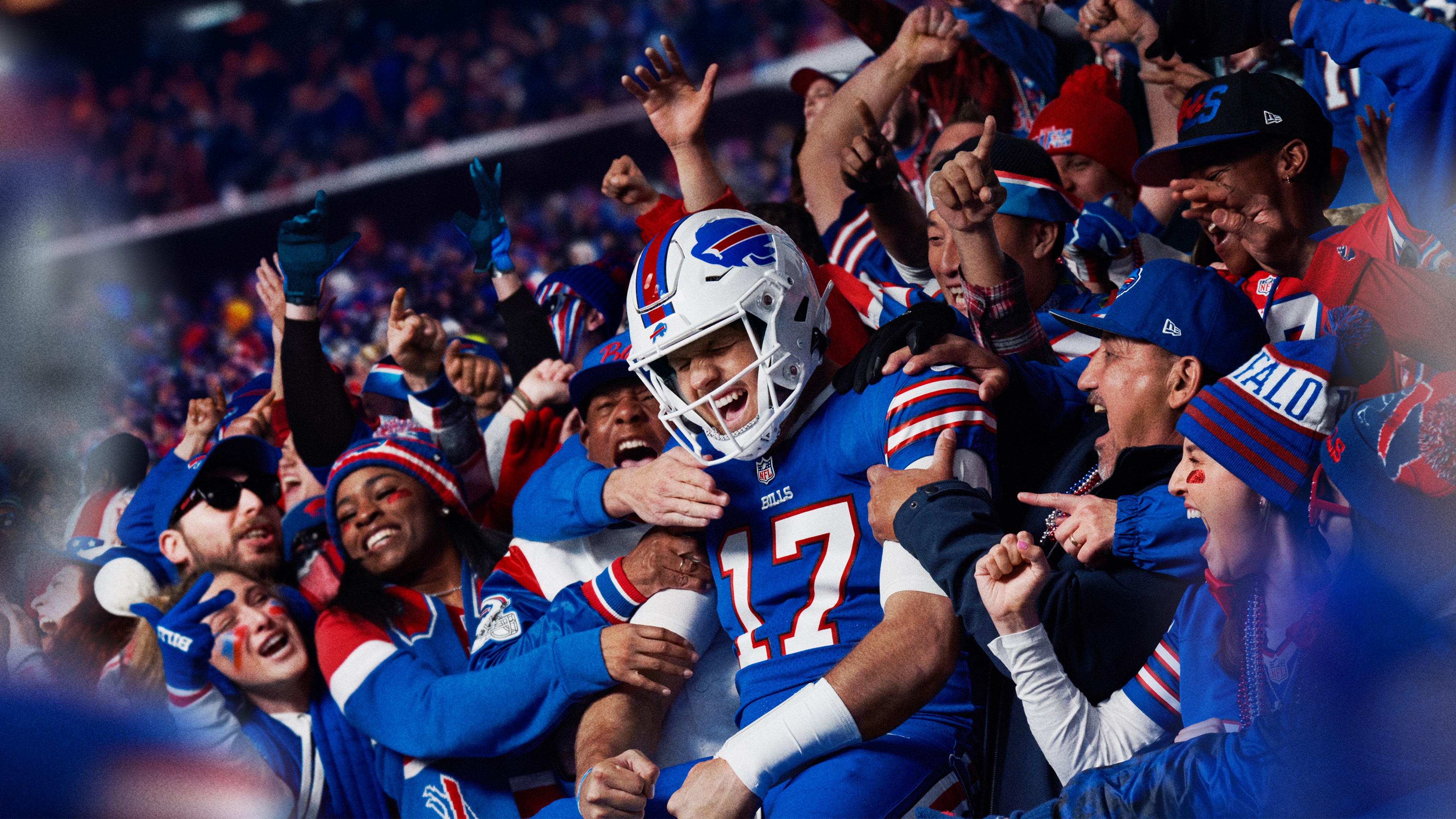 Josh Allen of the Buffalo Bills in a Madden NFL 24 gameplay render.