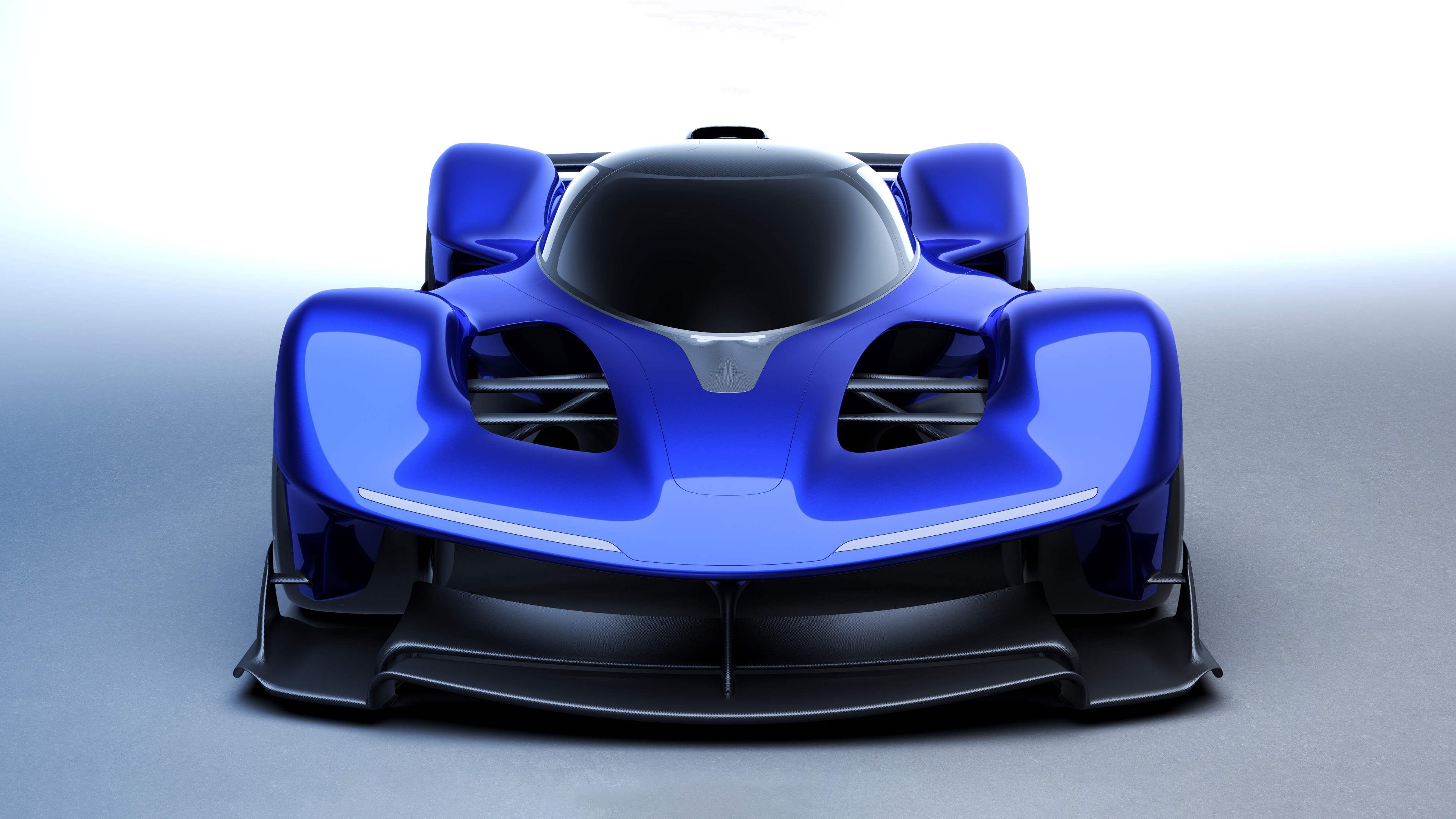 A high-resolution close-up of the Red Bull RB17 hypercar featuring a futuristic aerodynamic design and racing livery.