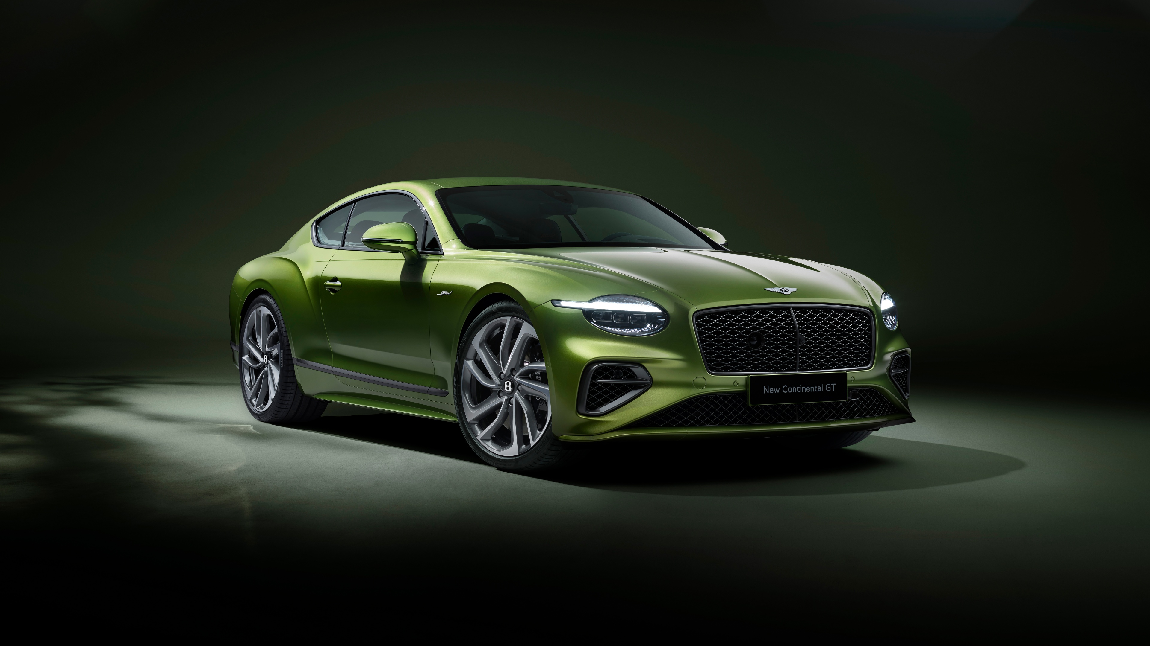 A highly detailed, high-resolution view of a 2024 Bentley Continental GT Speed, highlighting its luxury design and sophisticated finish.