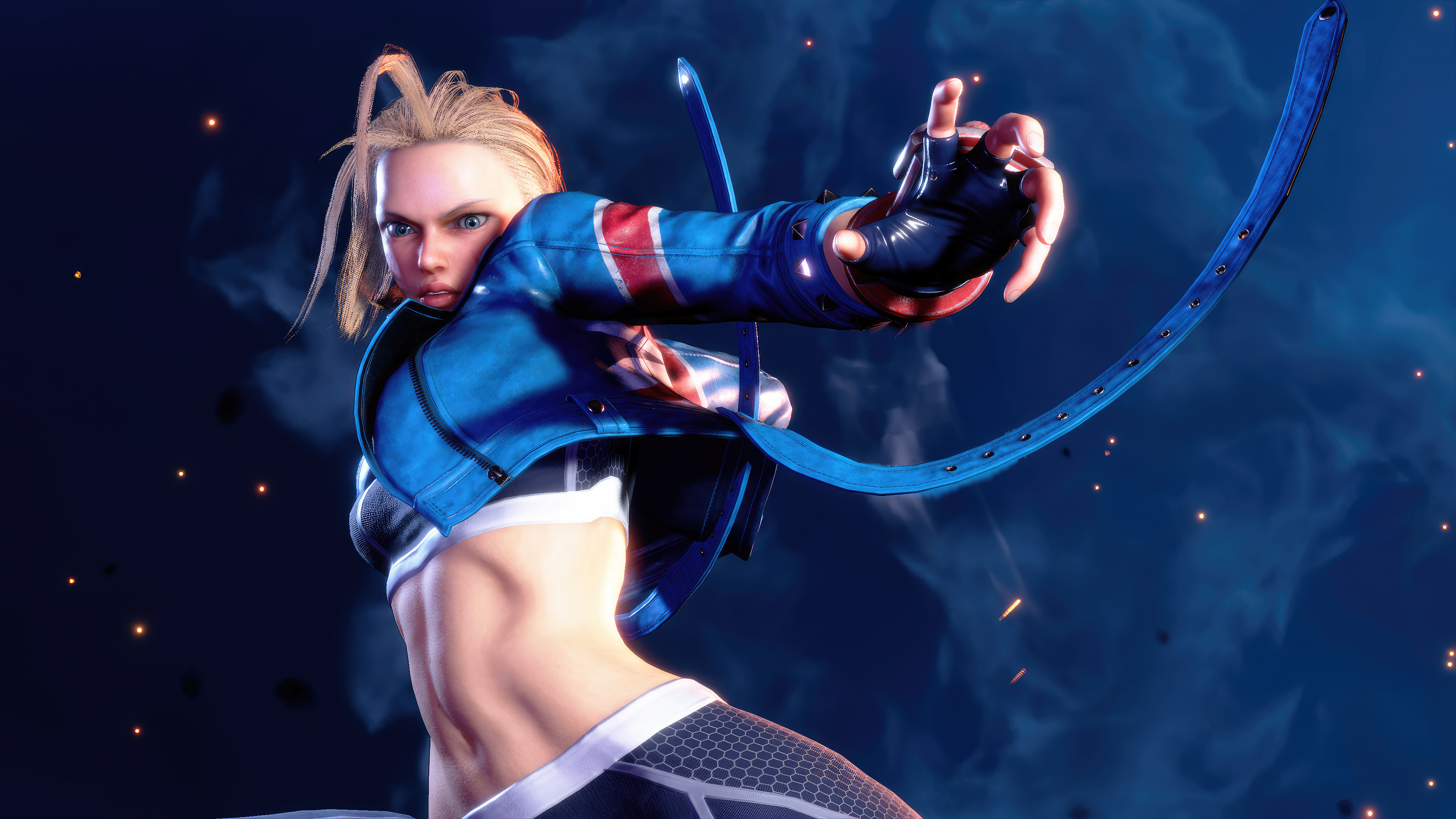 Cammy White from Street Fighter 6 in a combat-ready stance