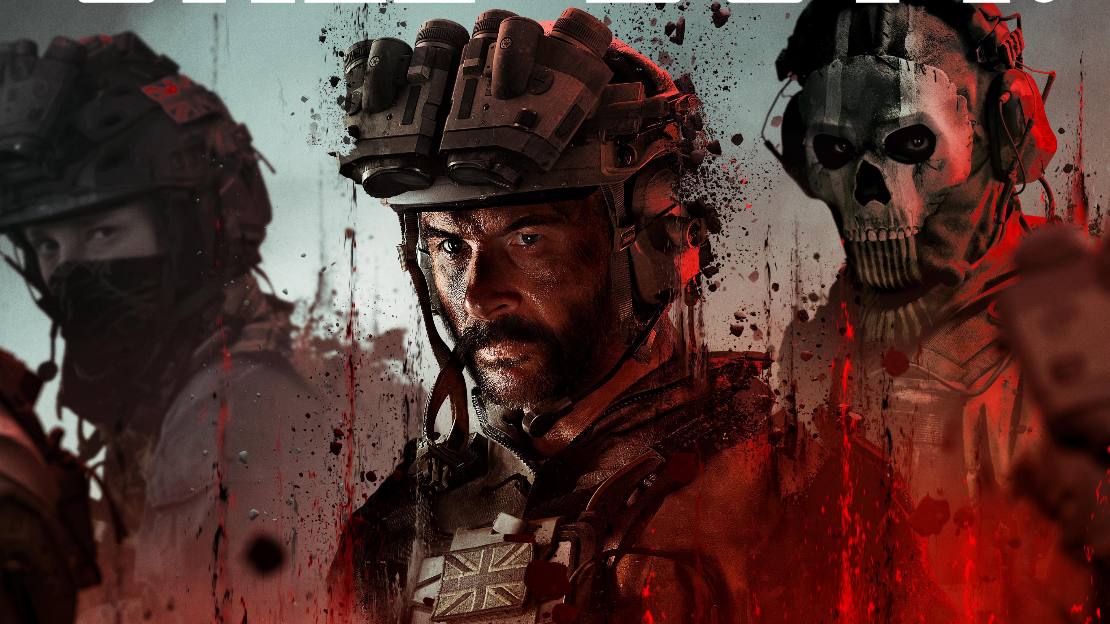 Captain Price and Ghost from Call of Duty: Modern Warfare 3 featuring detailed tactical equipment.