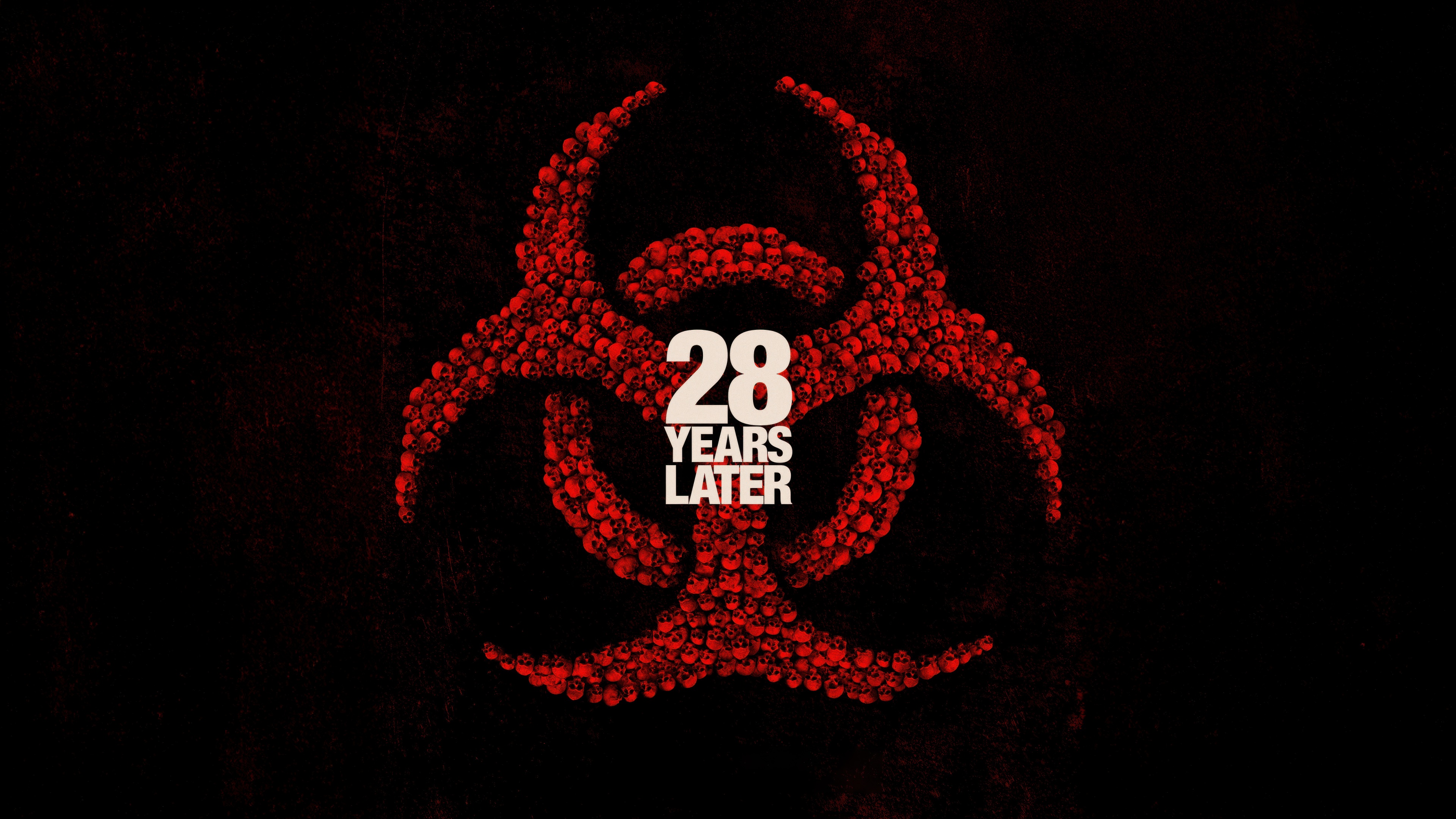 A gritty, cinematic character portrait of a survivor set against a dark background, inspired by the movie 28 Years Later.