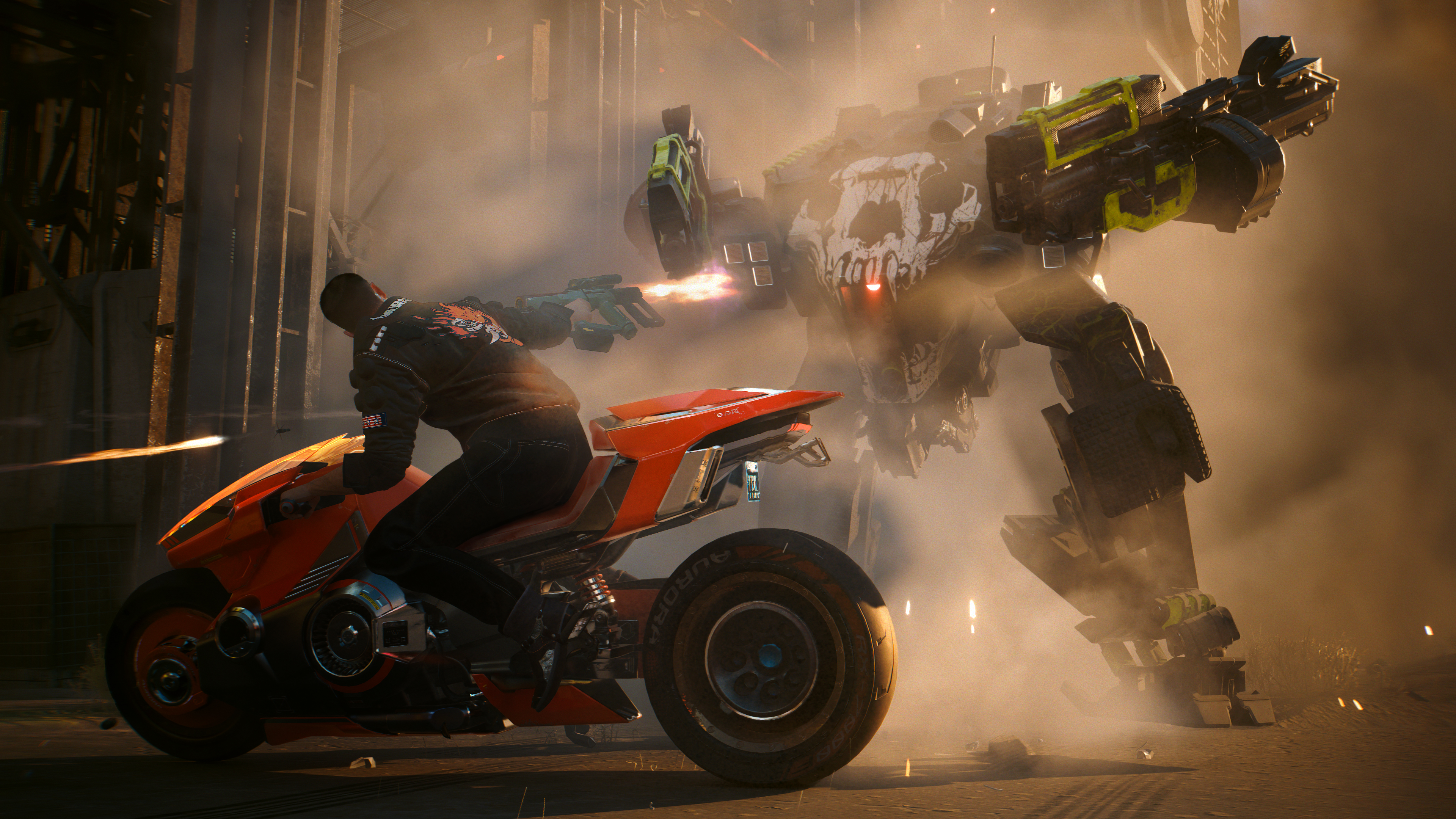 A cybernetic mercenary standing in a dark, neon-lit futuristic streetscape from Cyberpunk 2077: Phantom Liberty.