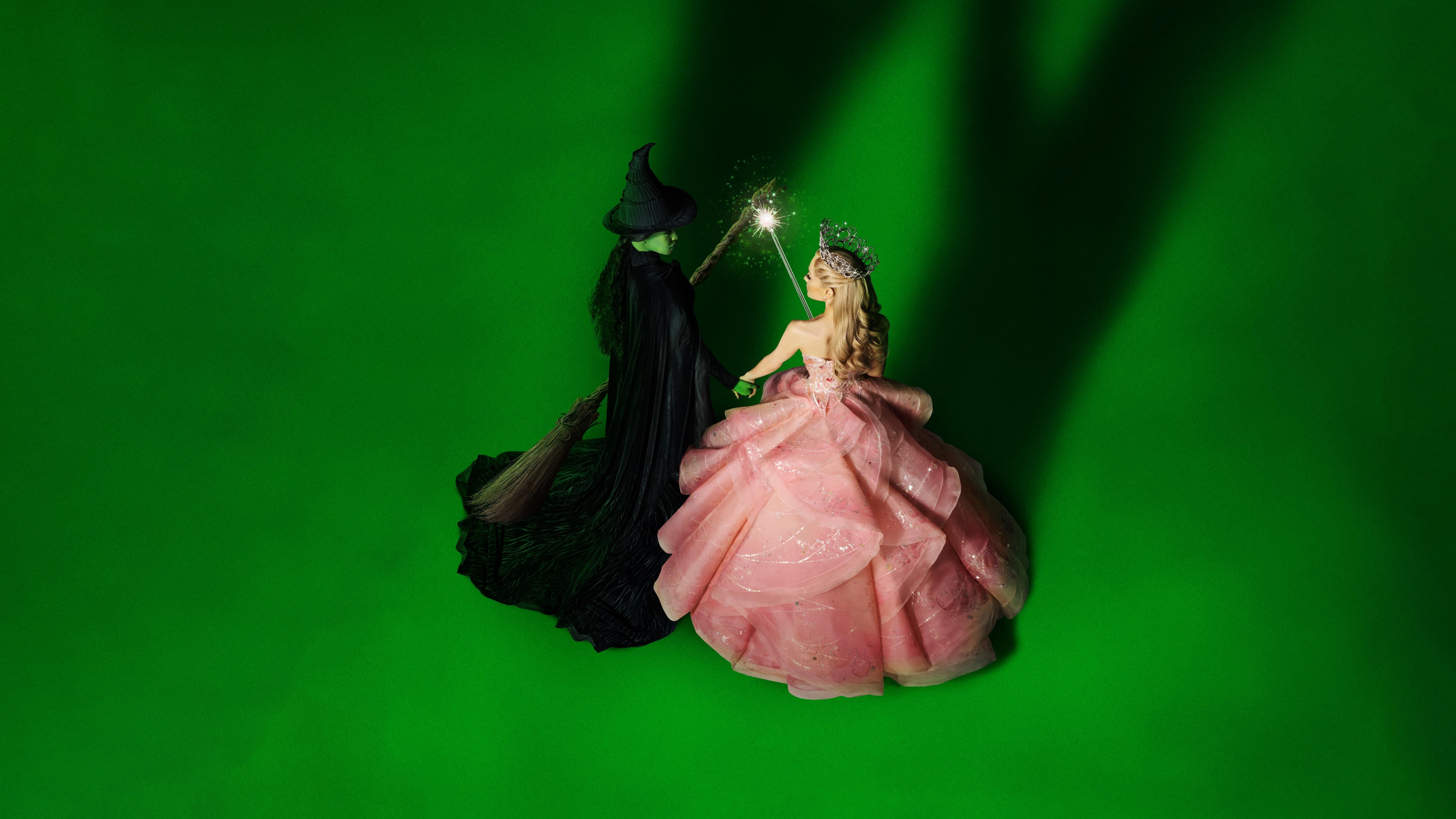 Elphaba Thropp and Glinda from the 2024 film Wicked