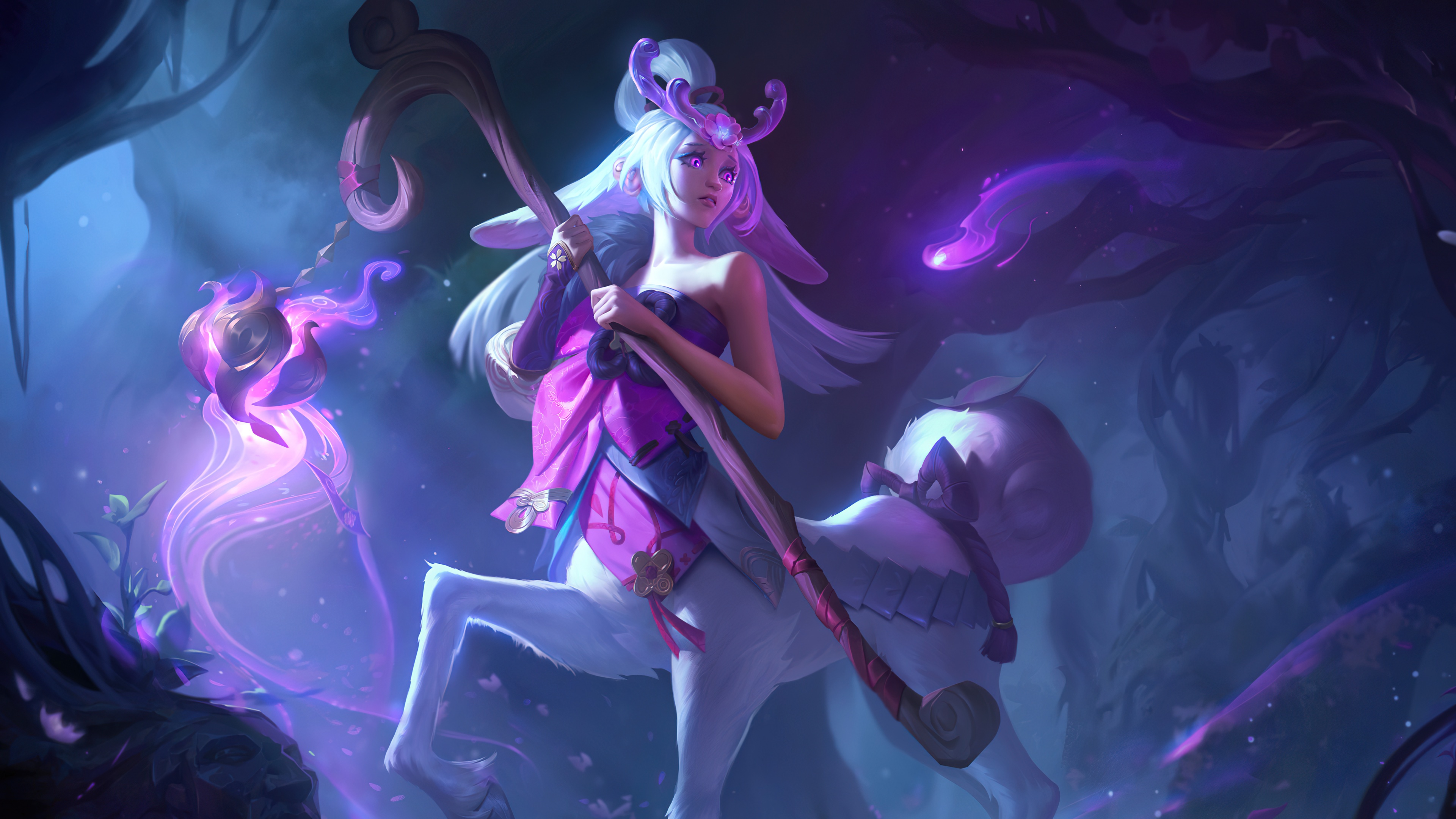 A detailed, high-fantasy character portrait from the League of Legends universe.