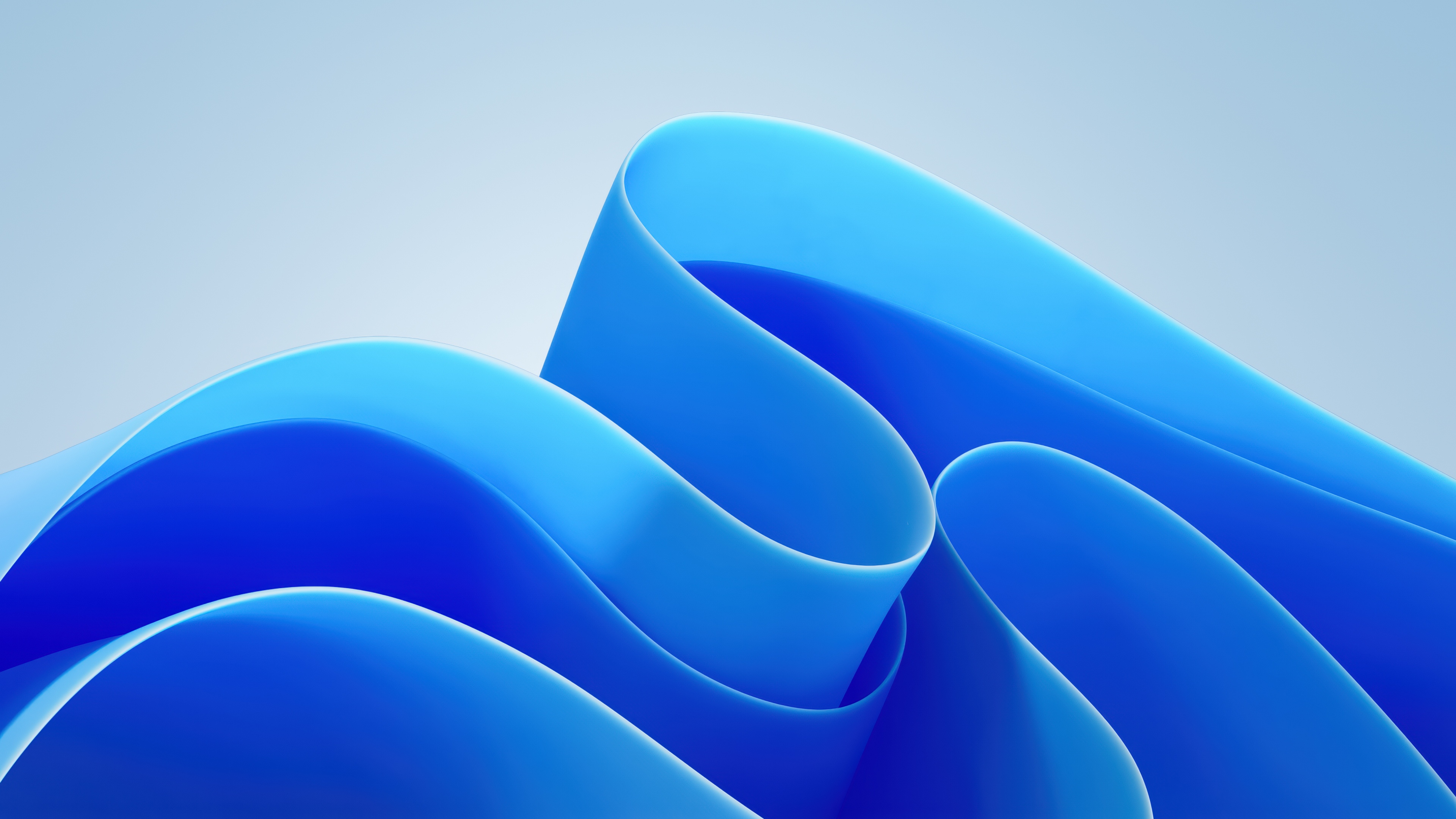 High-resolution 5K abstract background with flowing, modern blue waves and a sleek, liquid-like texture.