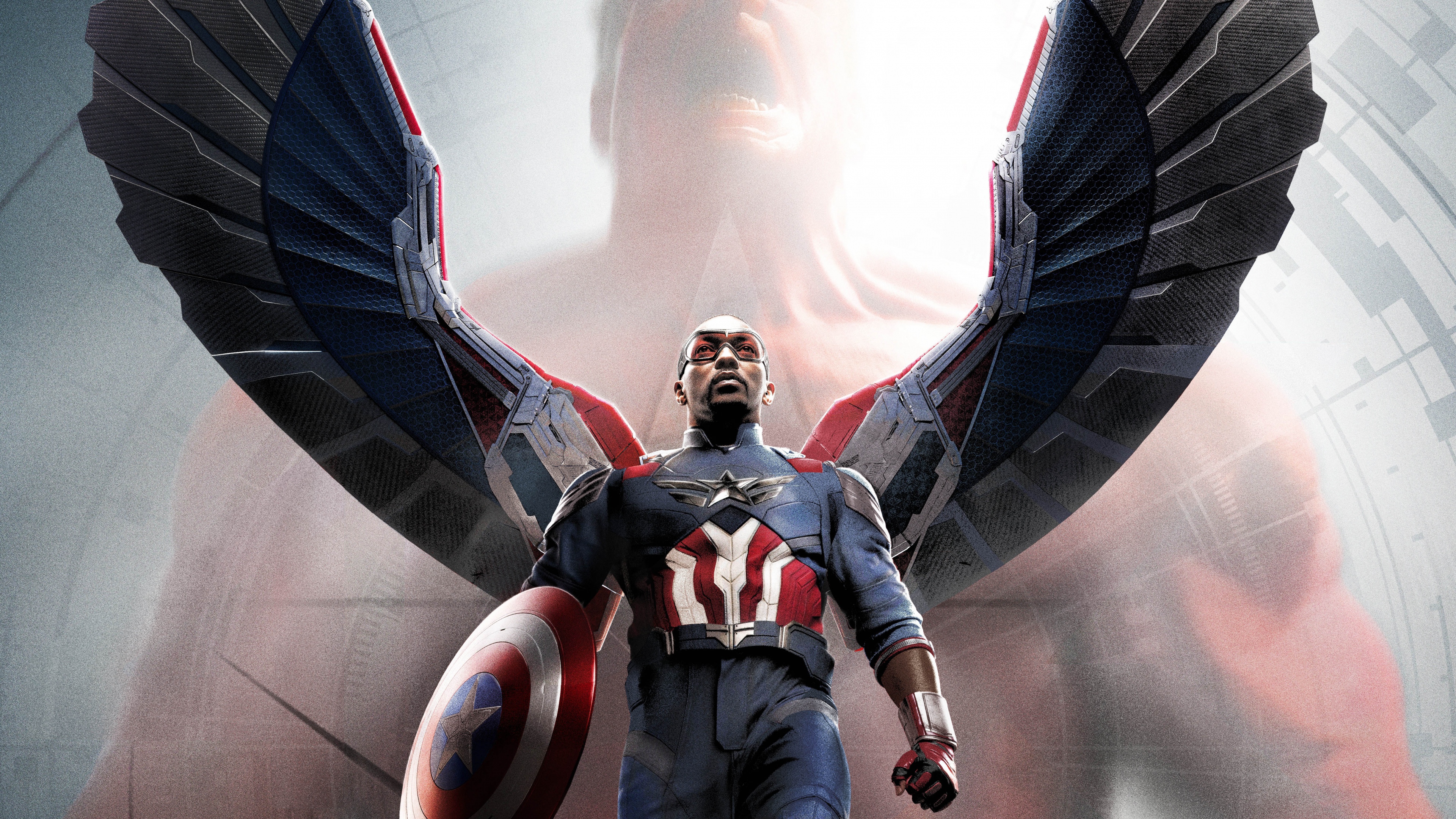 Sam Wilson and Thunderbolt Ross as Red Hulk from Captain America: Brave New World