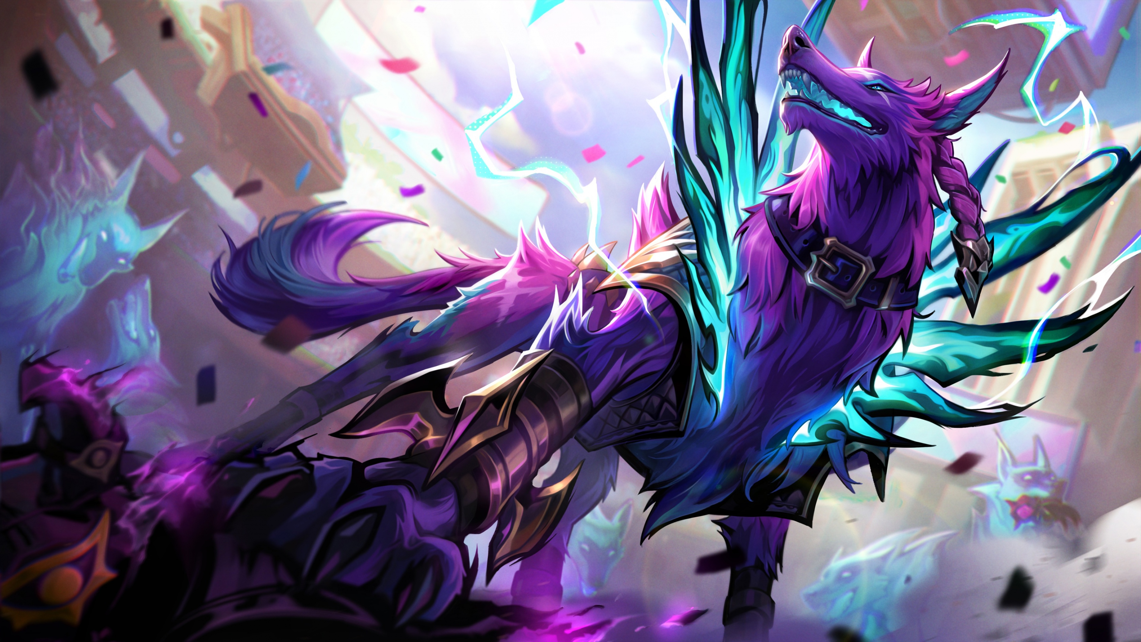 A powerful character from the League of Legends universe facing the challenges of the Tournament of Souls.