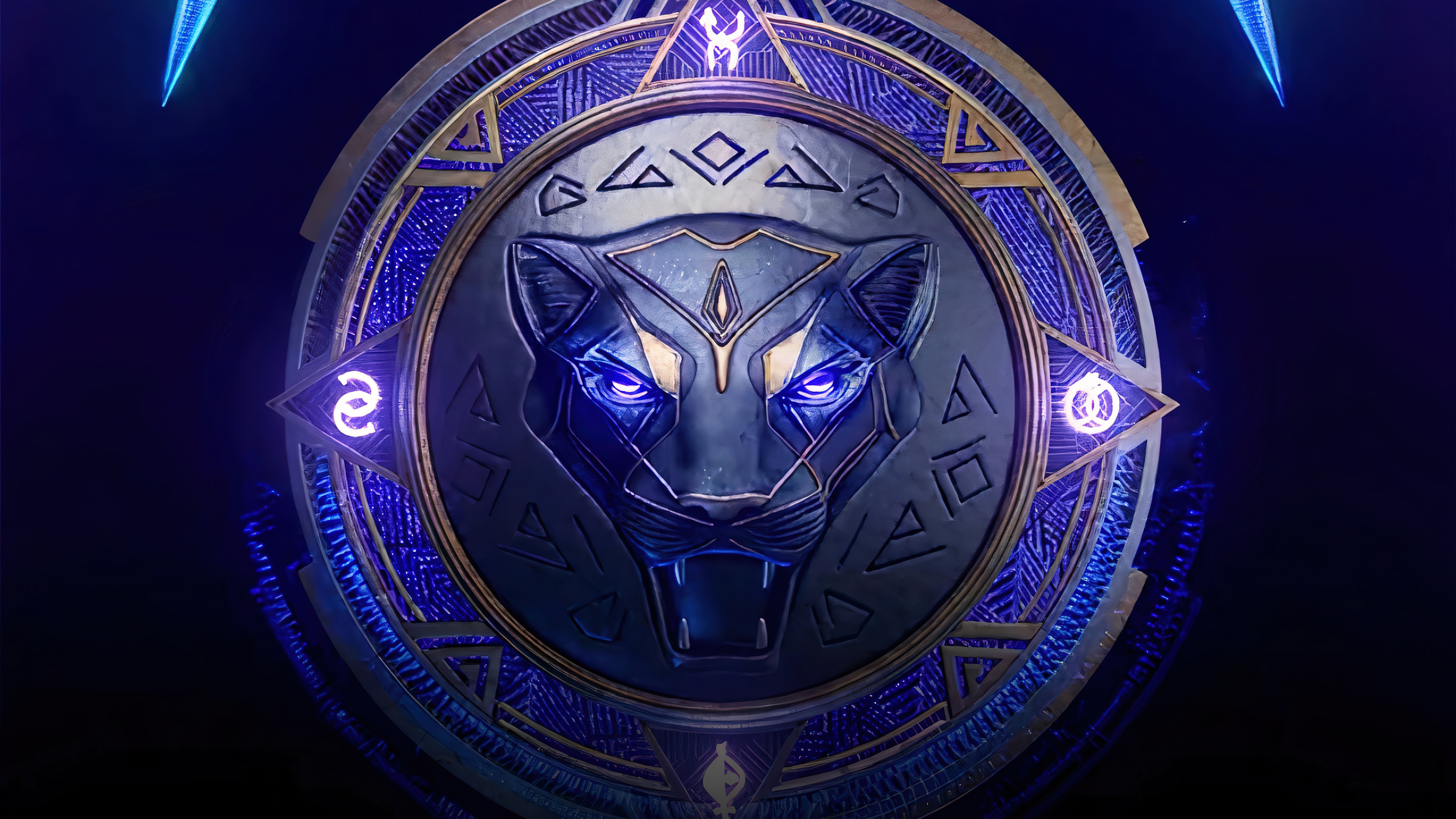 Cinematic 5K close-up of Black Panther from the Marvel Universe in a modern video game aesthetic.