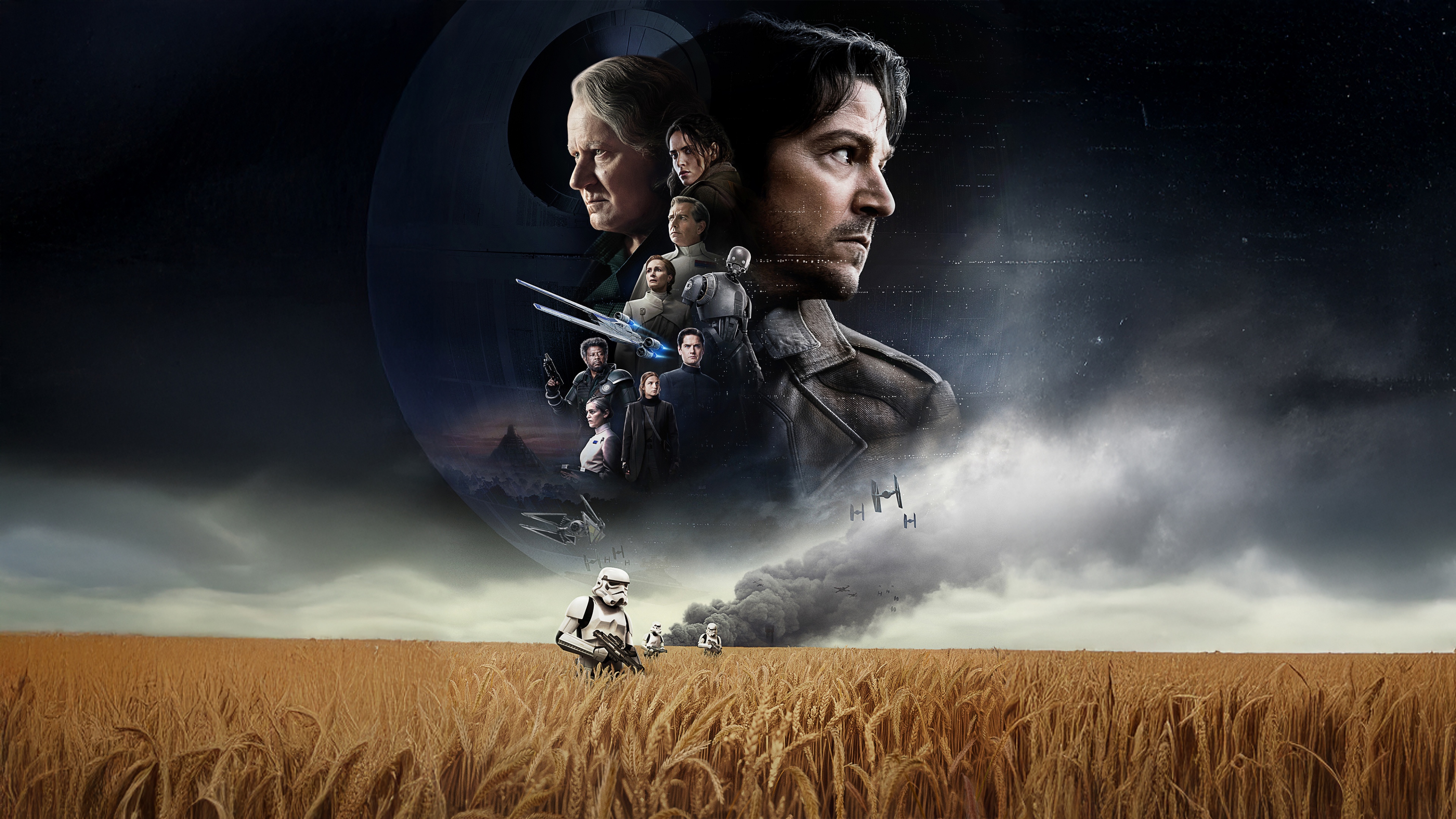 A high-resolution cinematic portrait of Cassian Andor from the Star Wars: Andor series.
