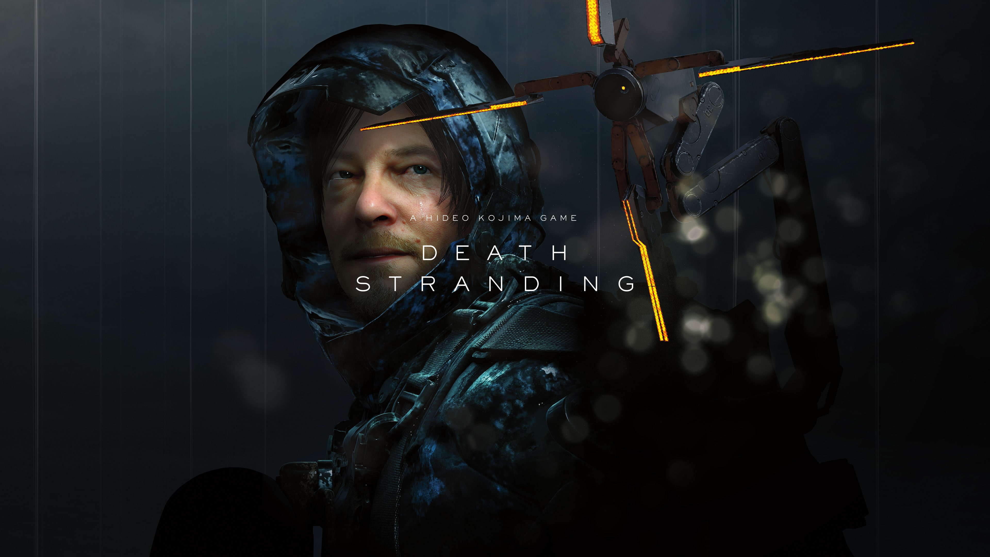 A cinematic portrait of Sam Porter Bridges, portrayed by Norman Rex, from the video game Death Stranding.