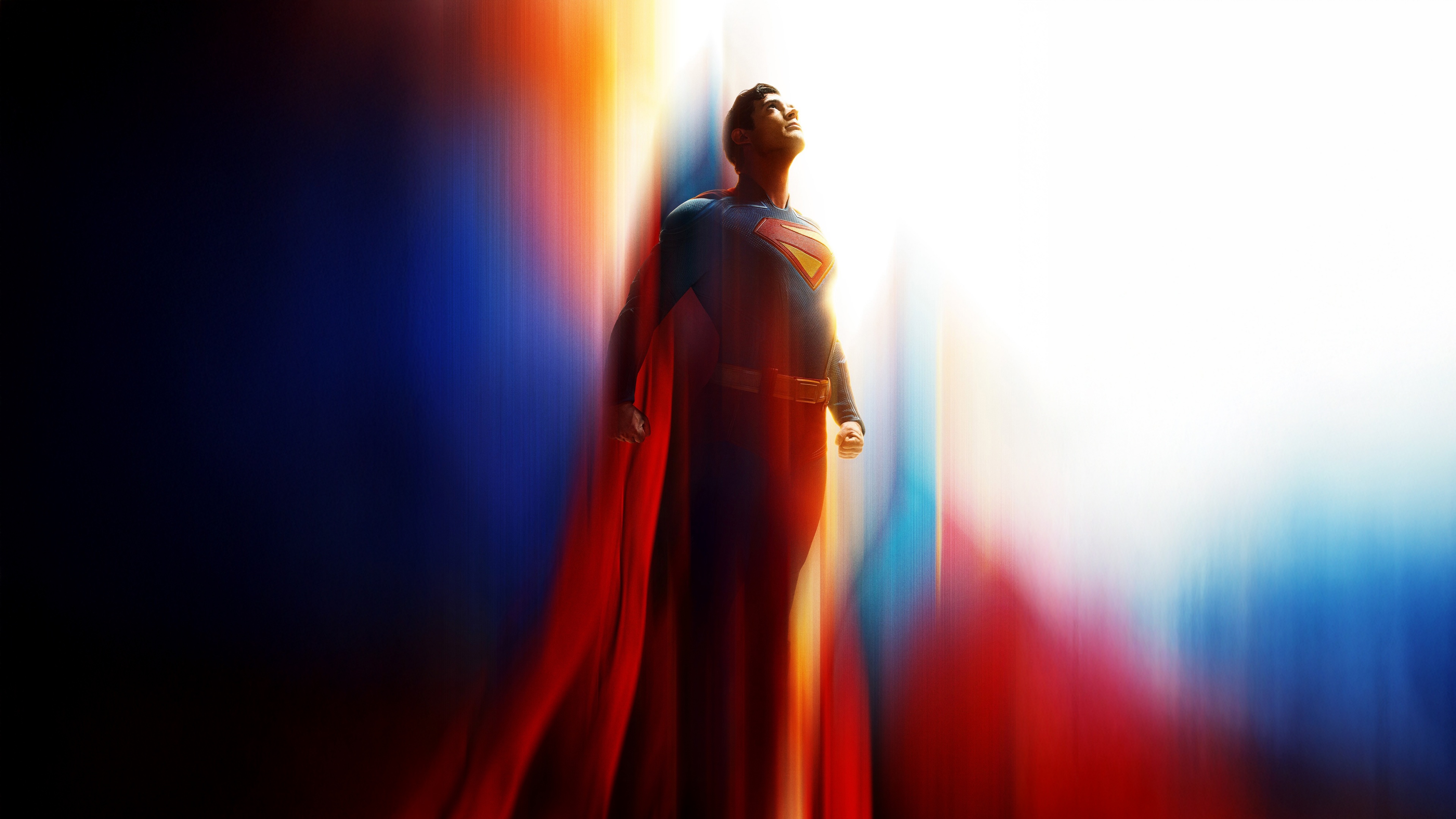 High-detail cinematic portrait of David Corenswet as Superman from the 2025 DC Comics movie.