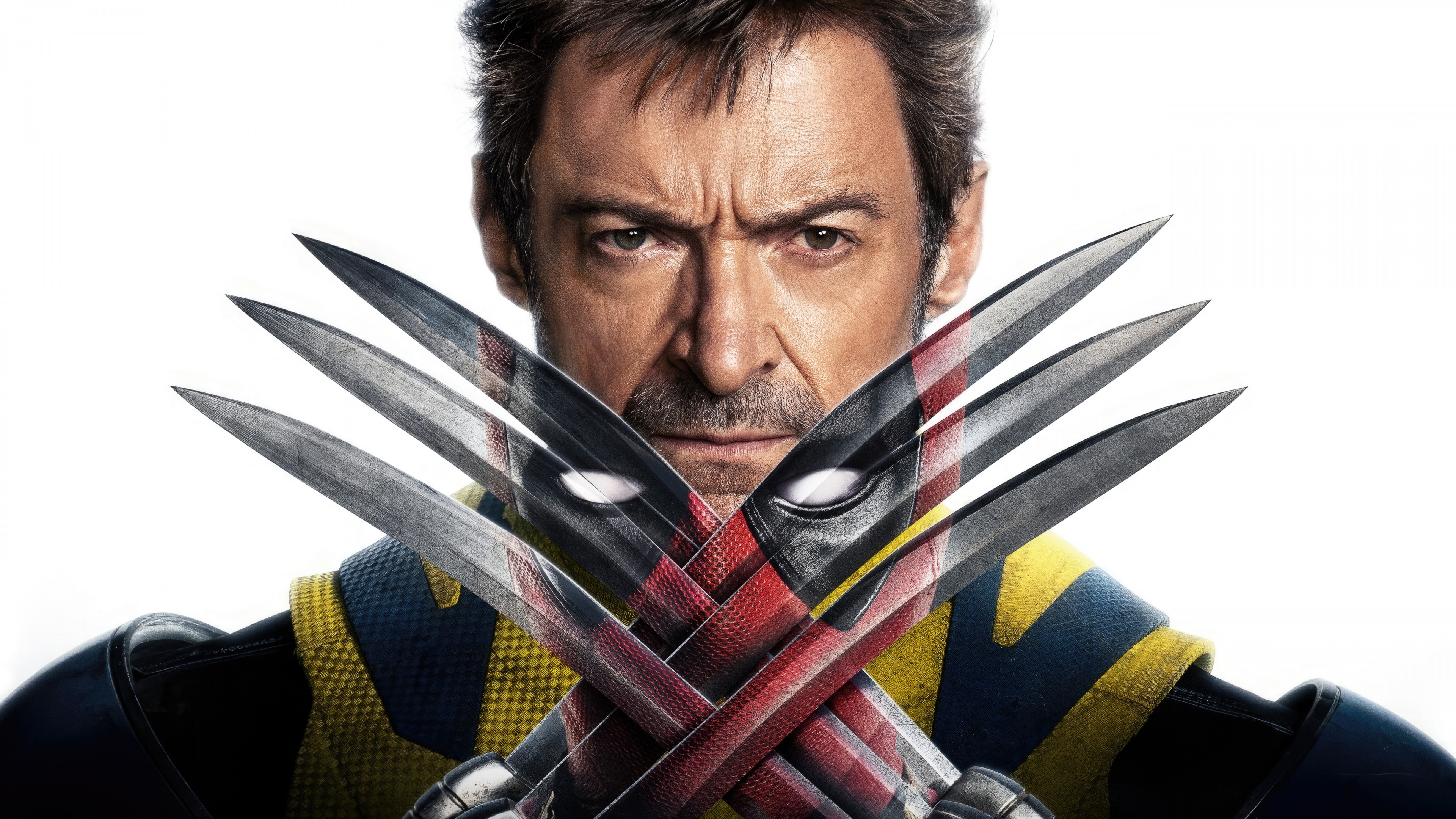 Hugh Jackman as Wolverine and Deadpool from the movie Deadpool & Wolverine