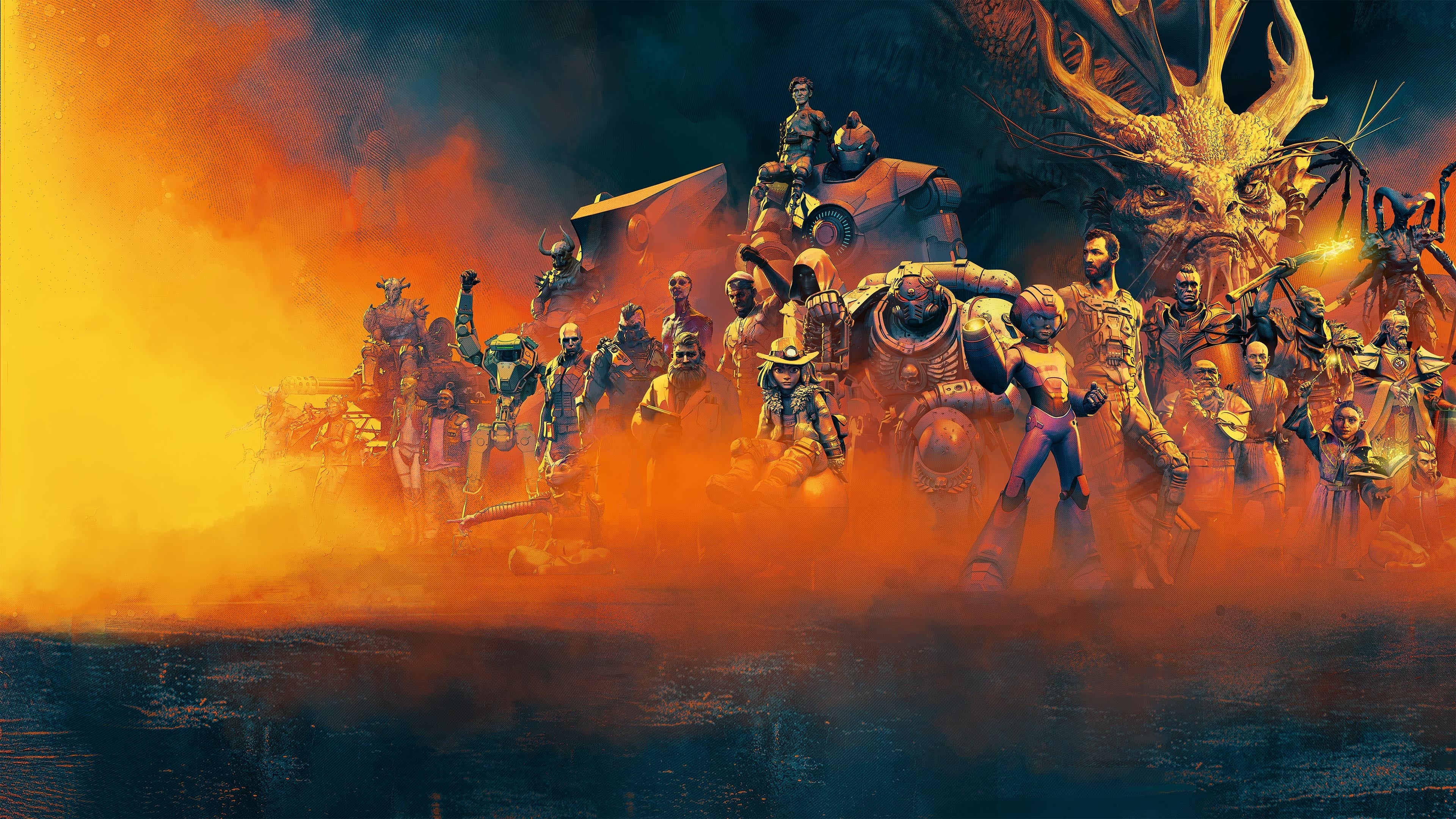 A cinematic promotional poster for the Amazon Prime Video series Secret Level, showcasing epic and detailed video game-inspired characters.